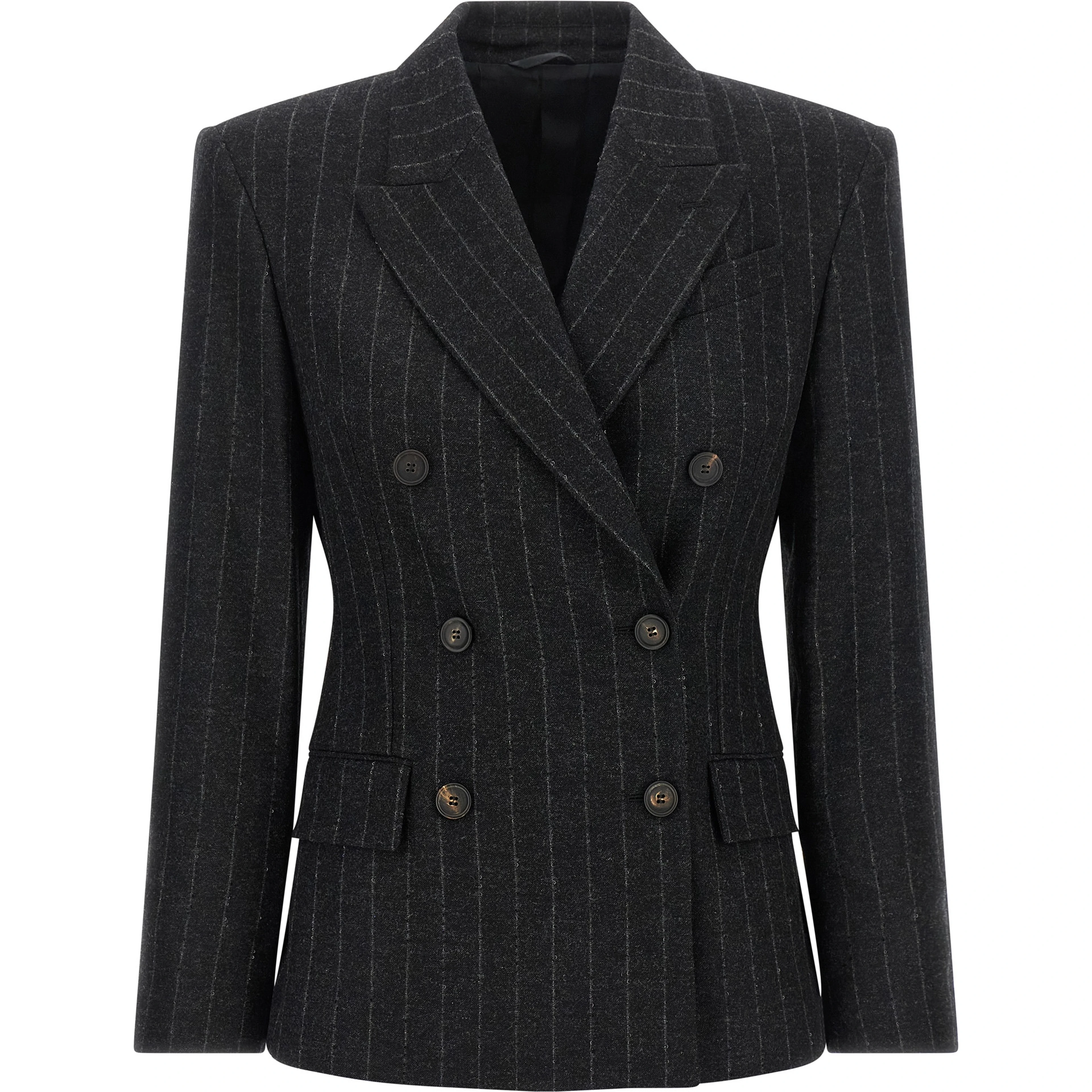 Gray Virgin Wool Blazer