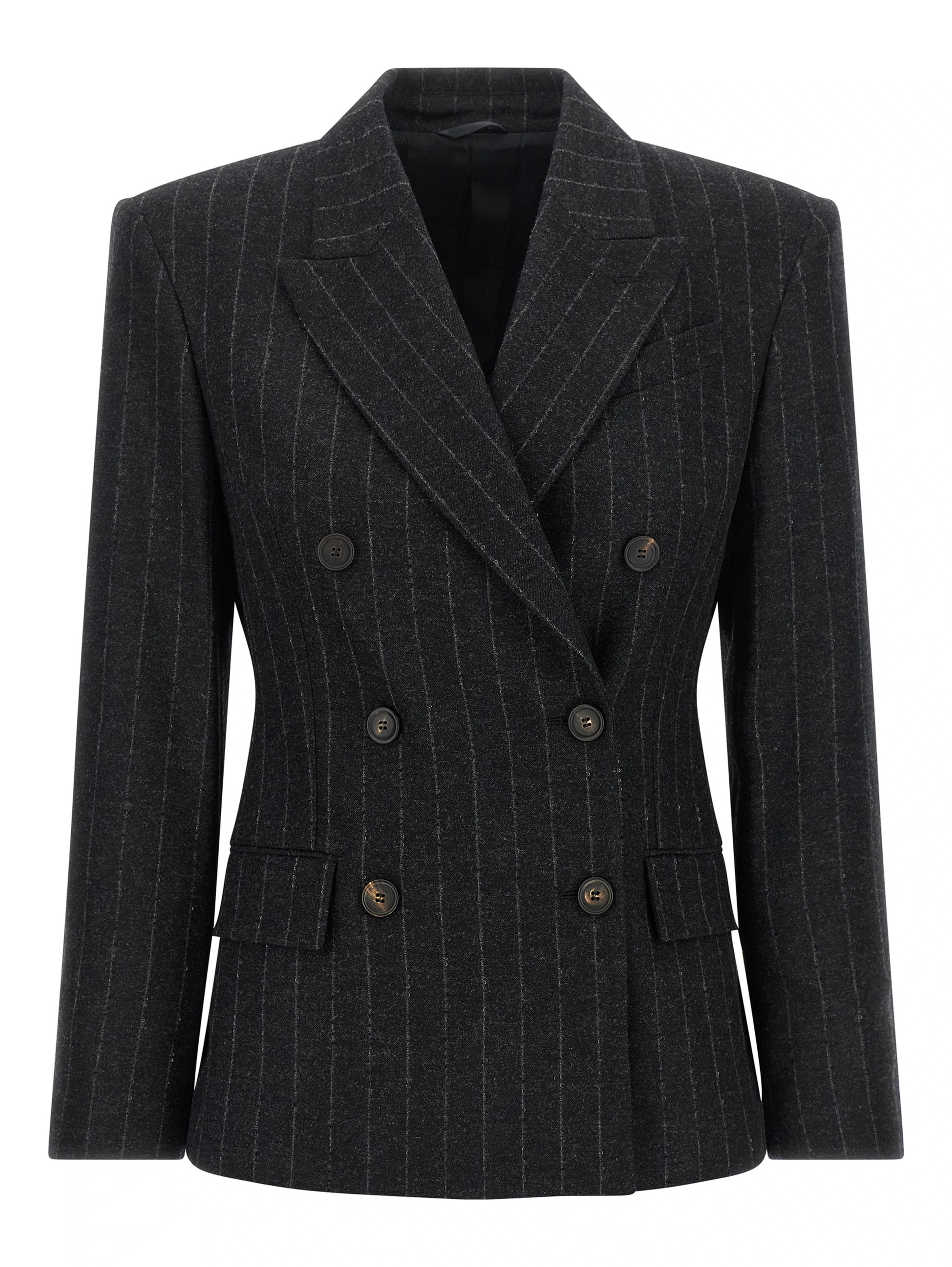 Gray Virgin Wool Blazer