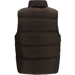 Brown Goose Down Sleeveless Jacket