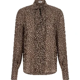Brown Silk Blouse