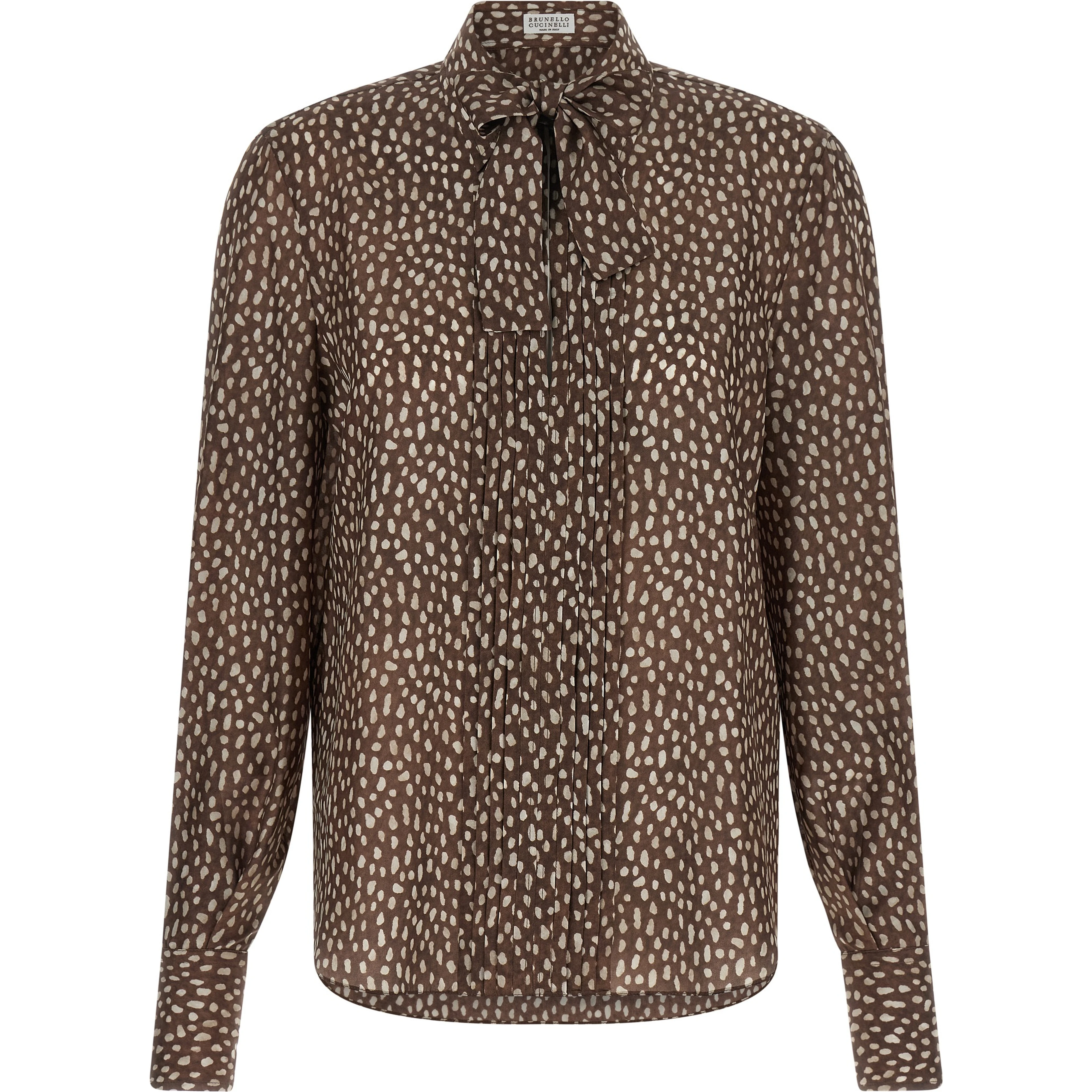 Brown Silk Blouse