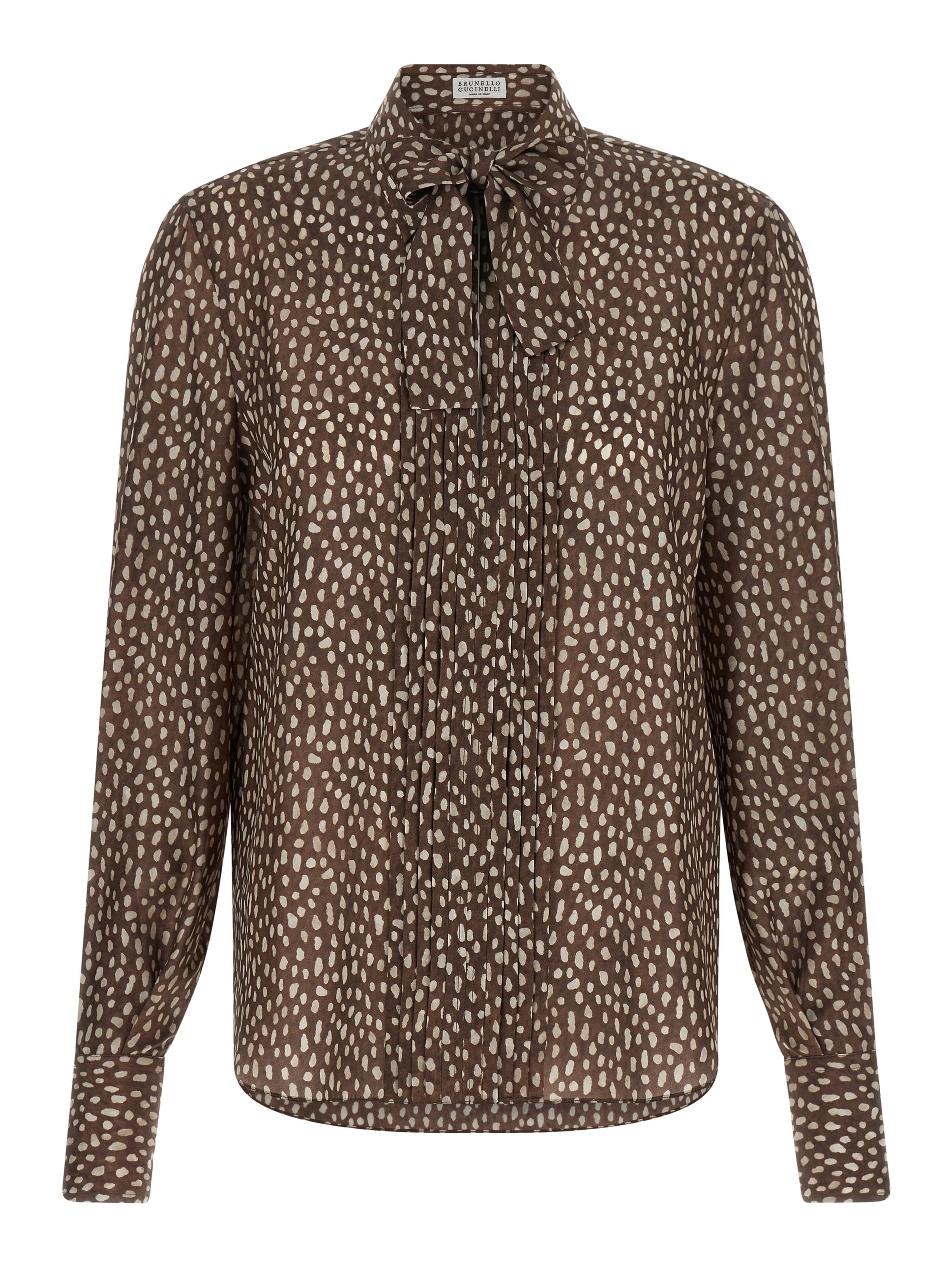 Brown Silk Blouse