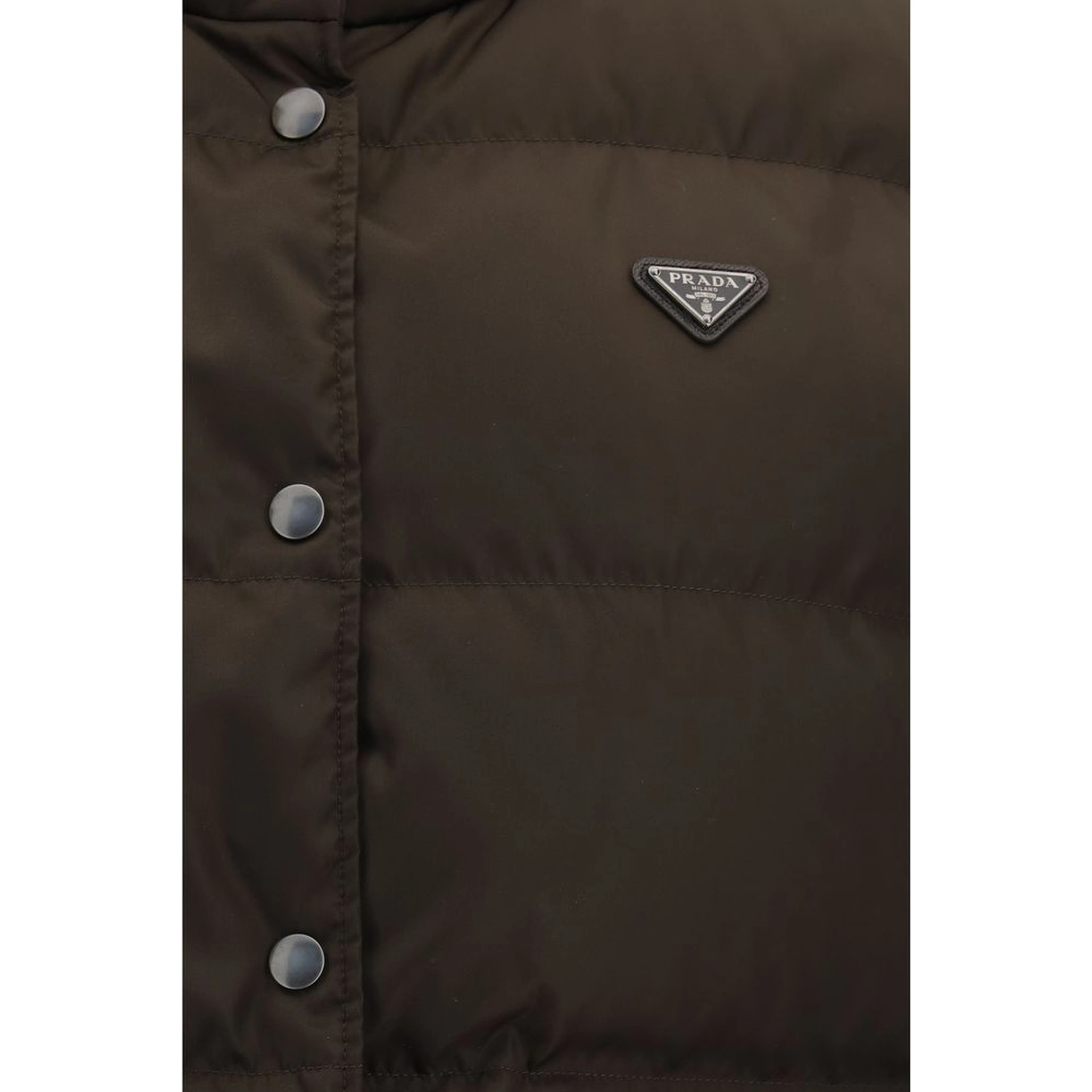 Brown Goose Down Sleeveless Jacket