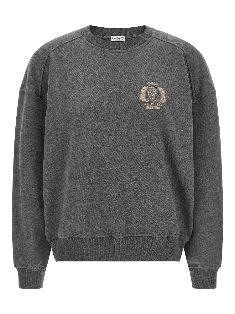 Gray Cotton Sweatshirt