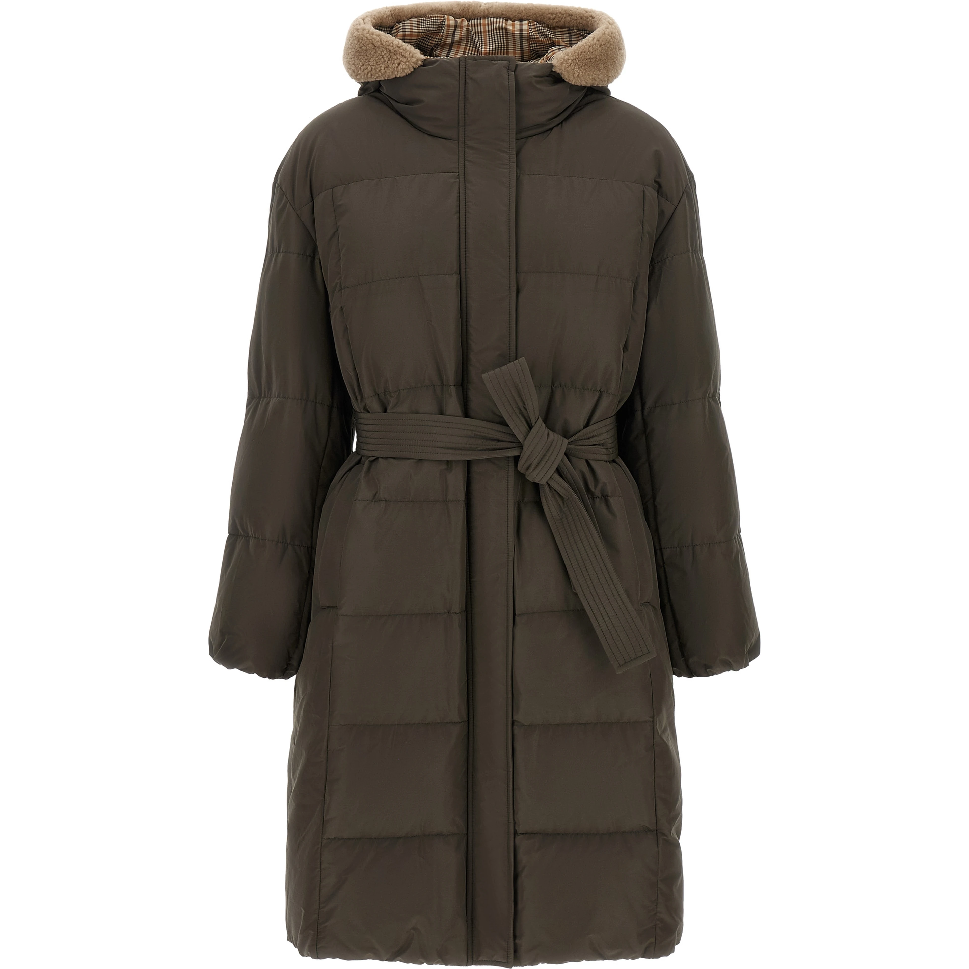Bicolor Cotton Coat