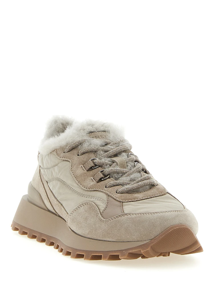 Beige Calfskin Athletic Sneakers alternative