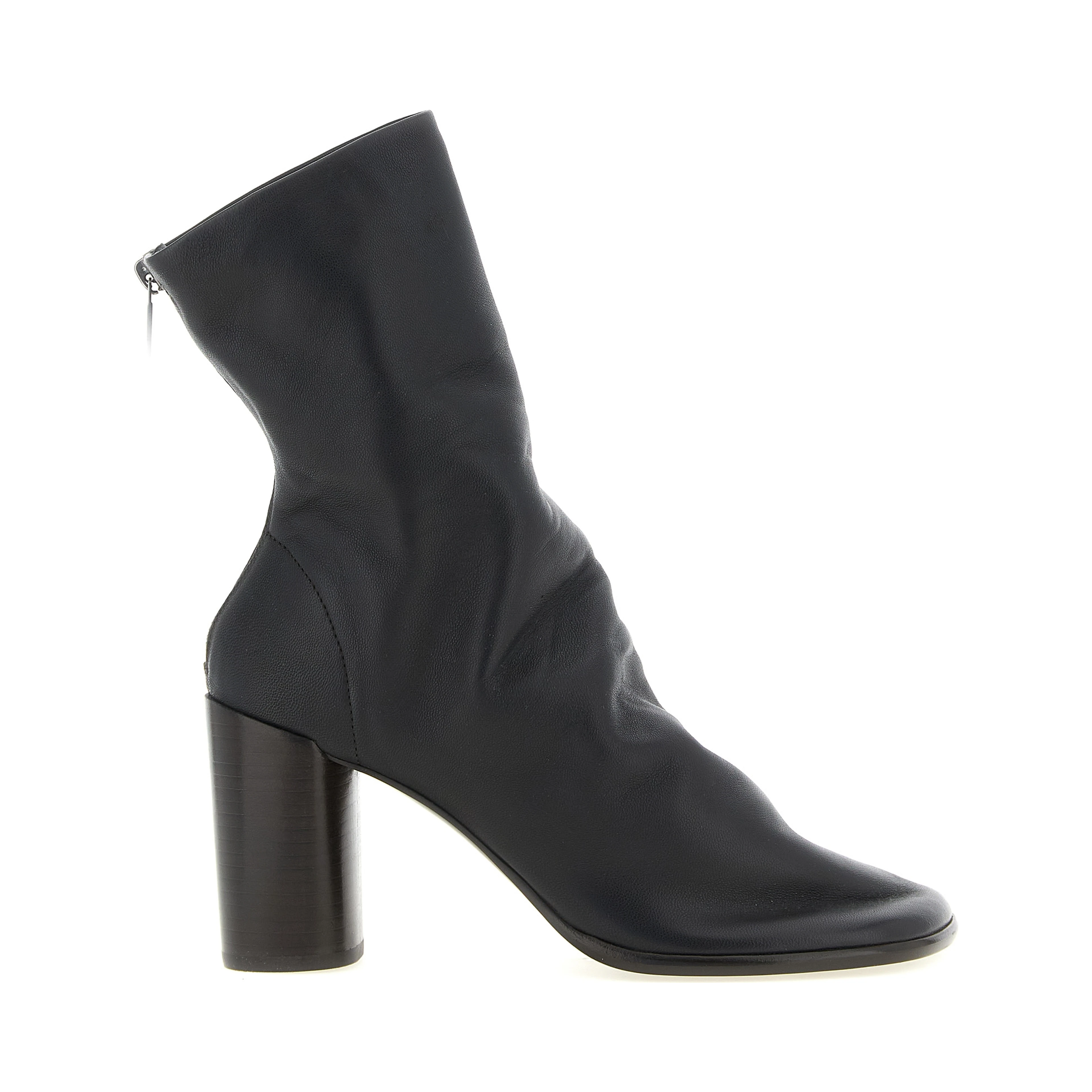 Brown Lamb Leather Ankle Boots