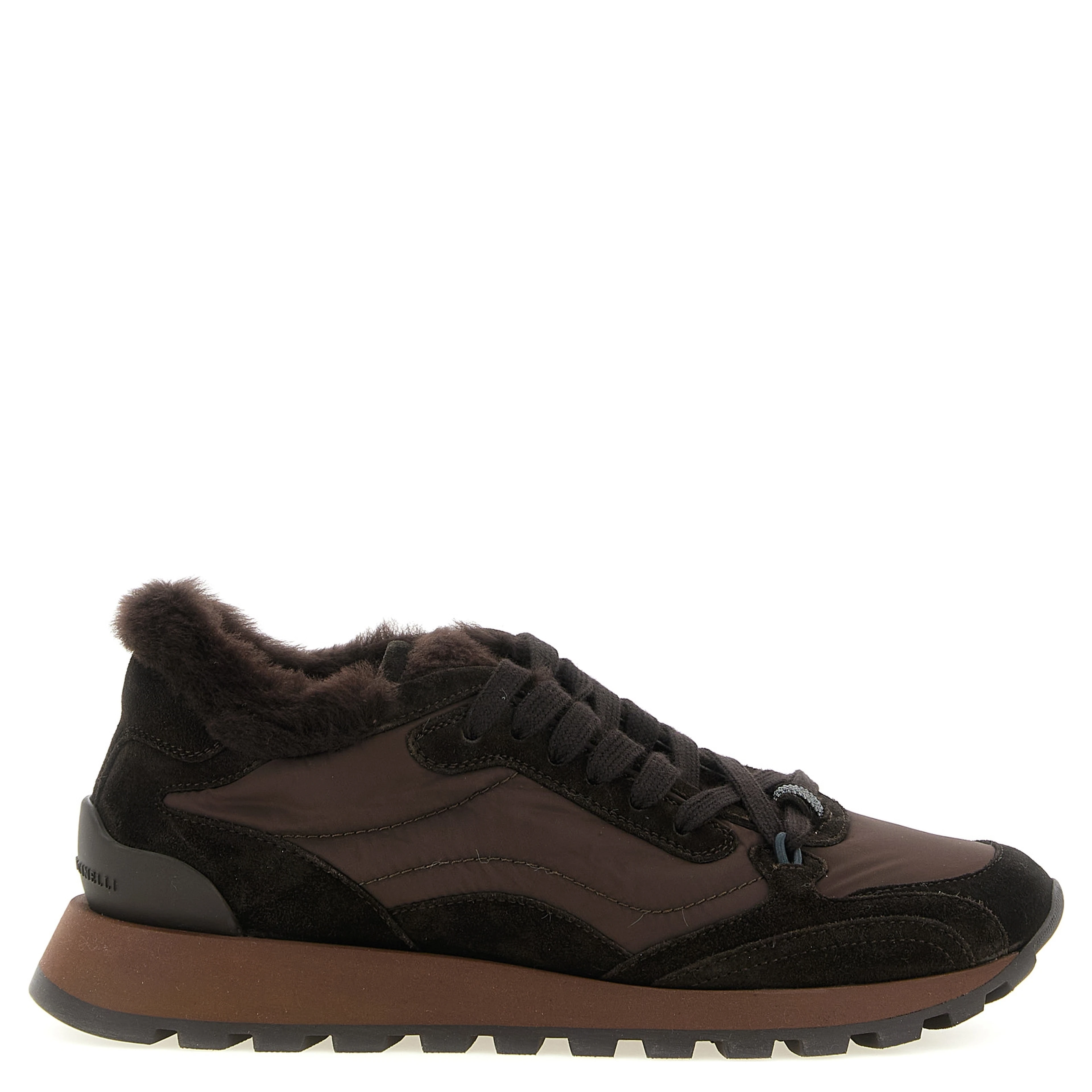 Black Calfskin Athletic Sneakers