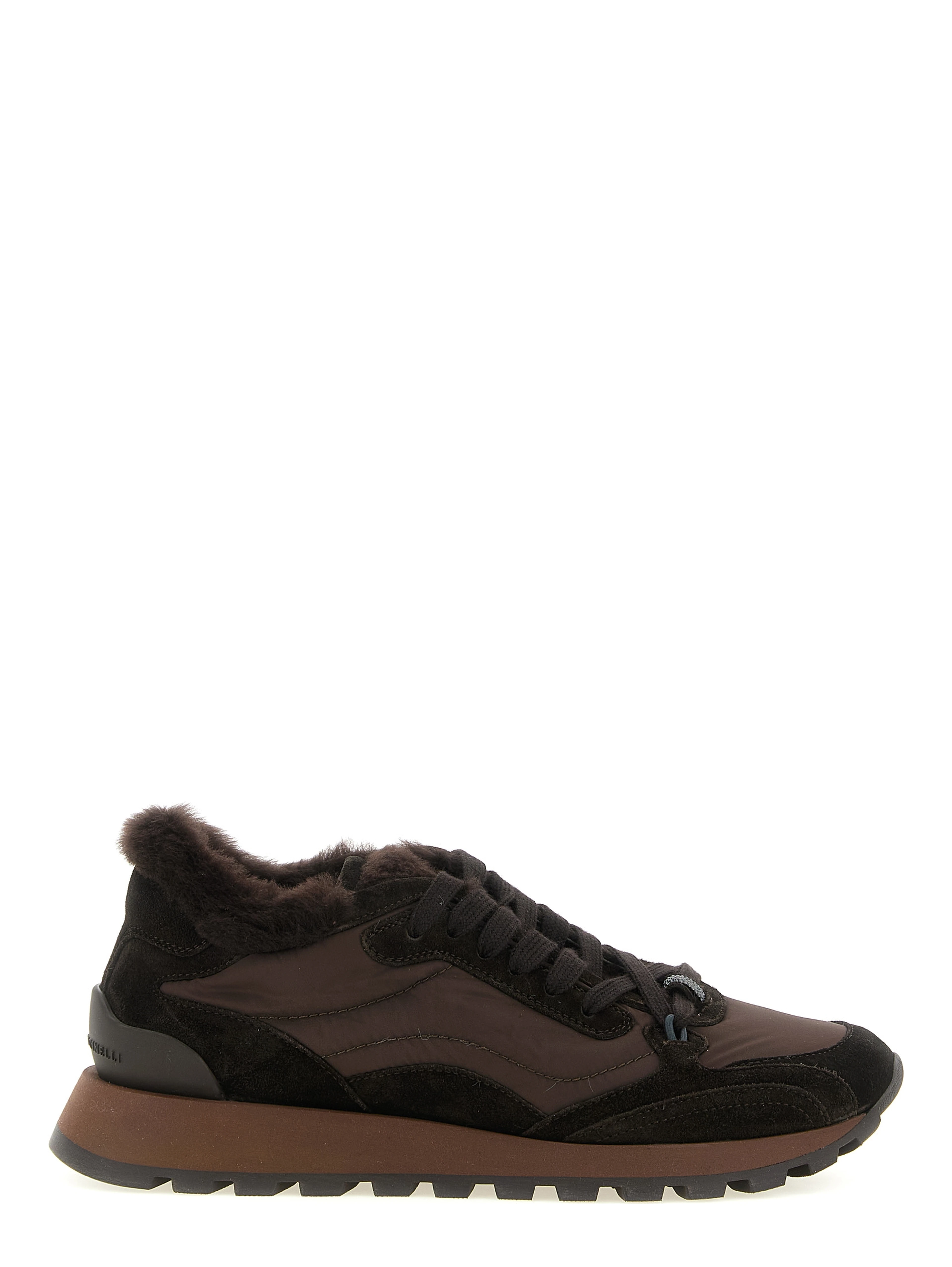 Black Calfskin Athletic Sneakers
