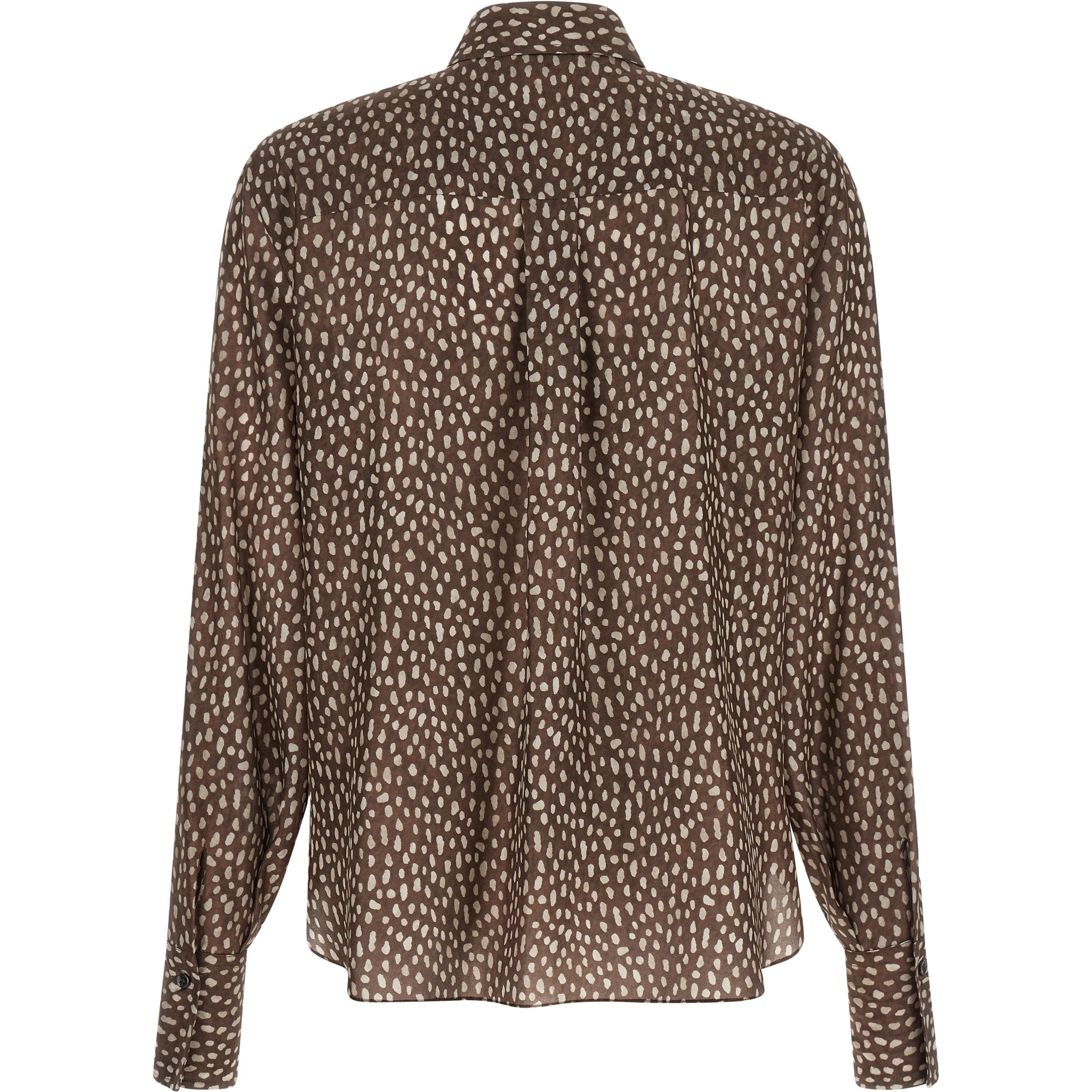 Brown Silk Blouse
