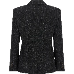 Gray Virgin Wool Blazer