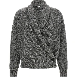 Gray Cashmere Cardigan