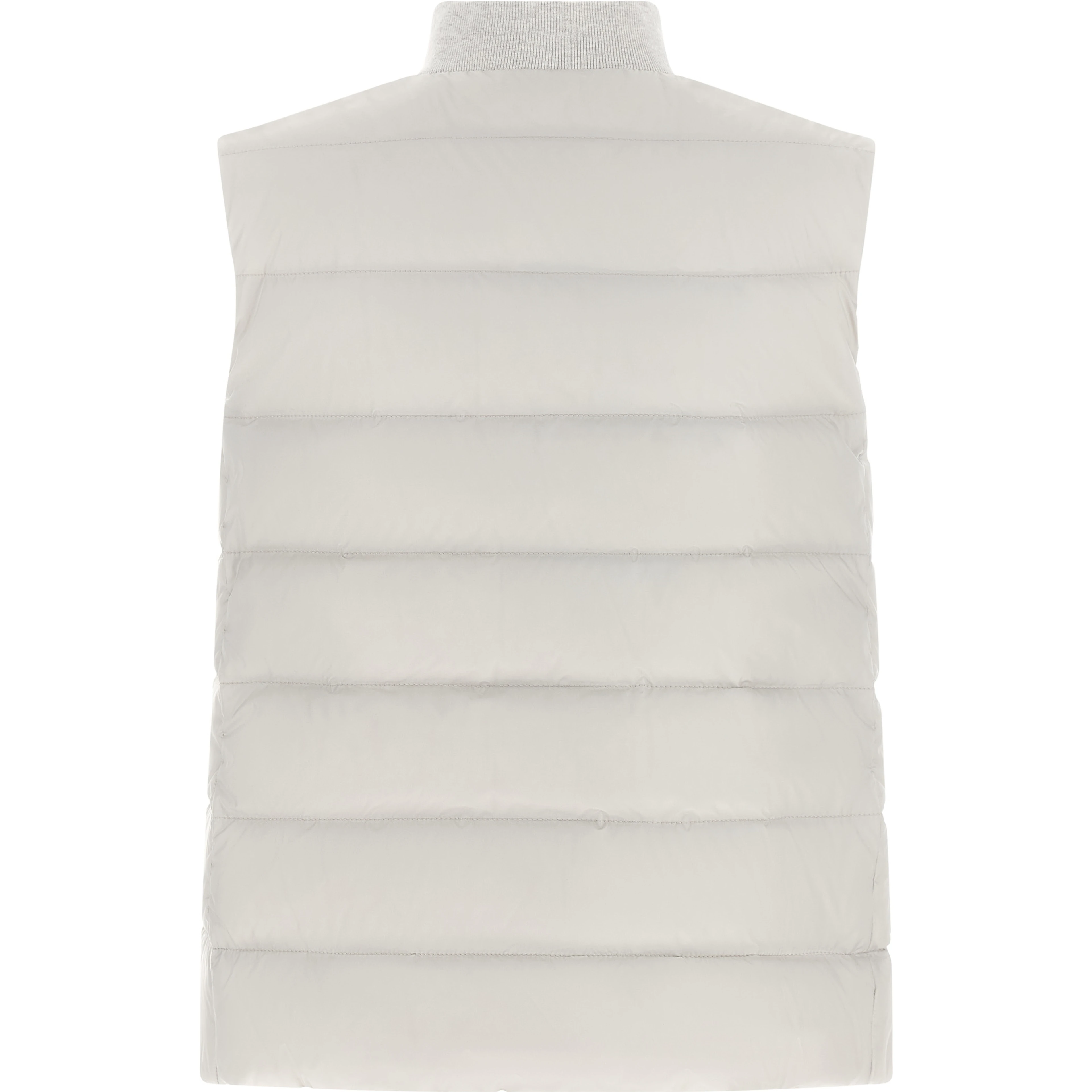 Gray Polyester Sleeveless Jacket