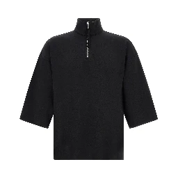 Black Cotton Sweatshirt
