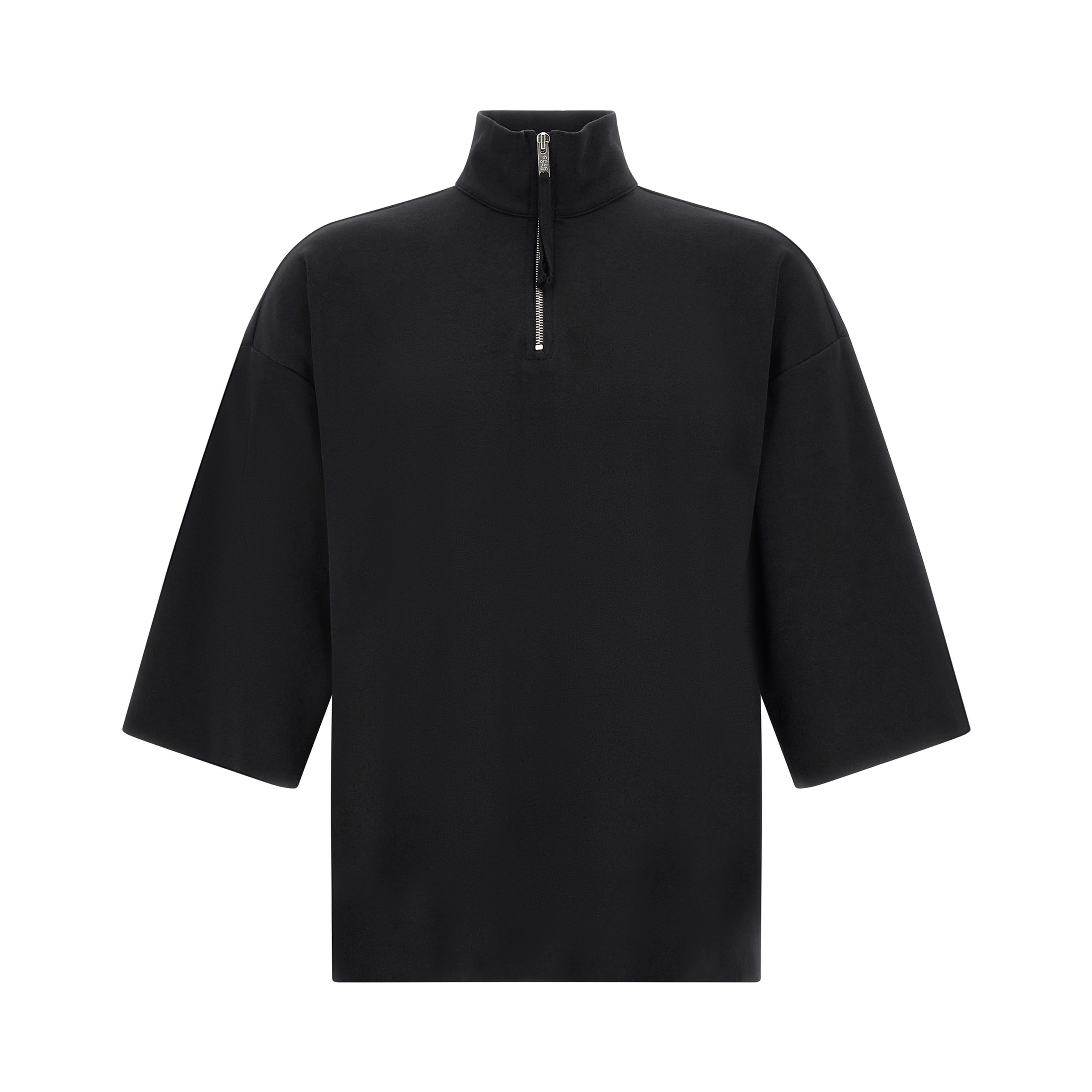 Black Cotton Sweatshirt