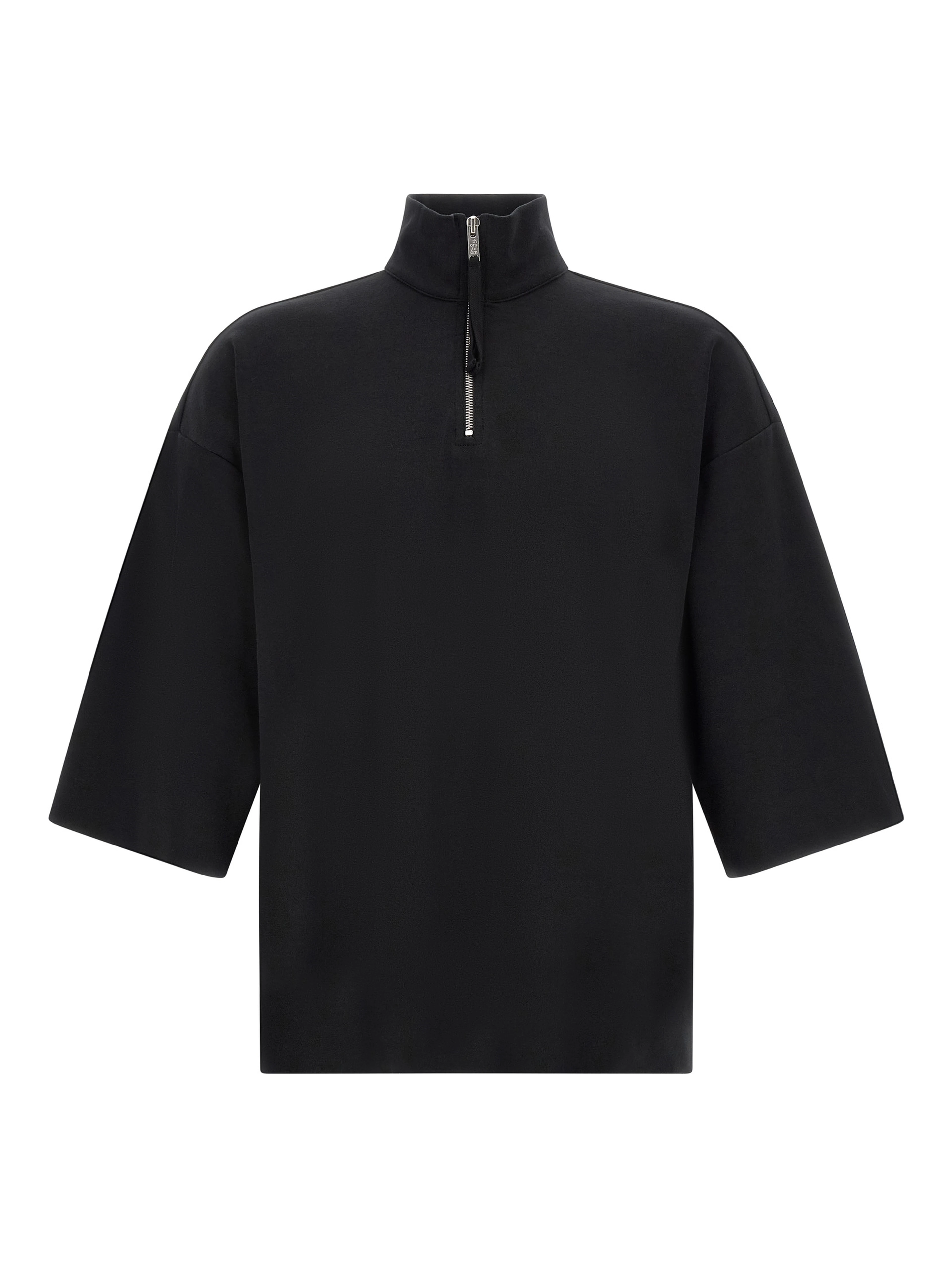 Black Cotton Sweatshirt