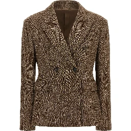 Brown Virgin Wool Blazer