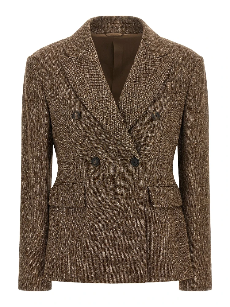 Brown Virgin Wool Blazer