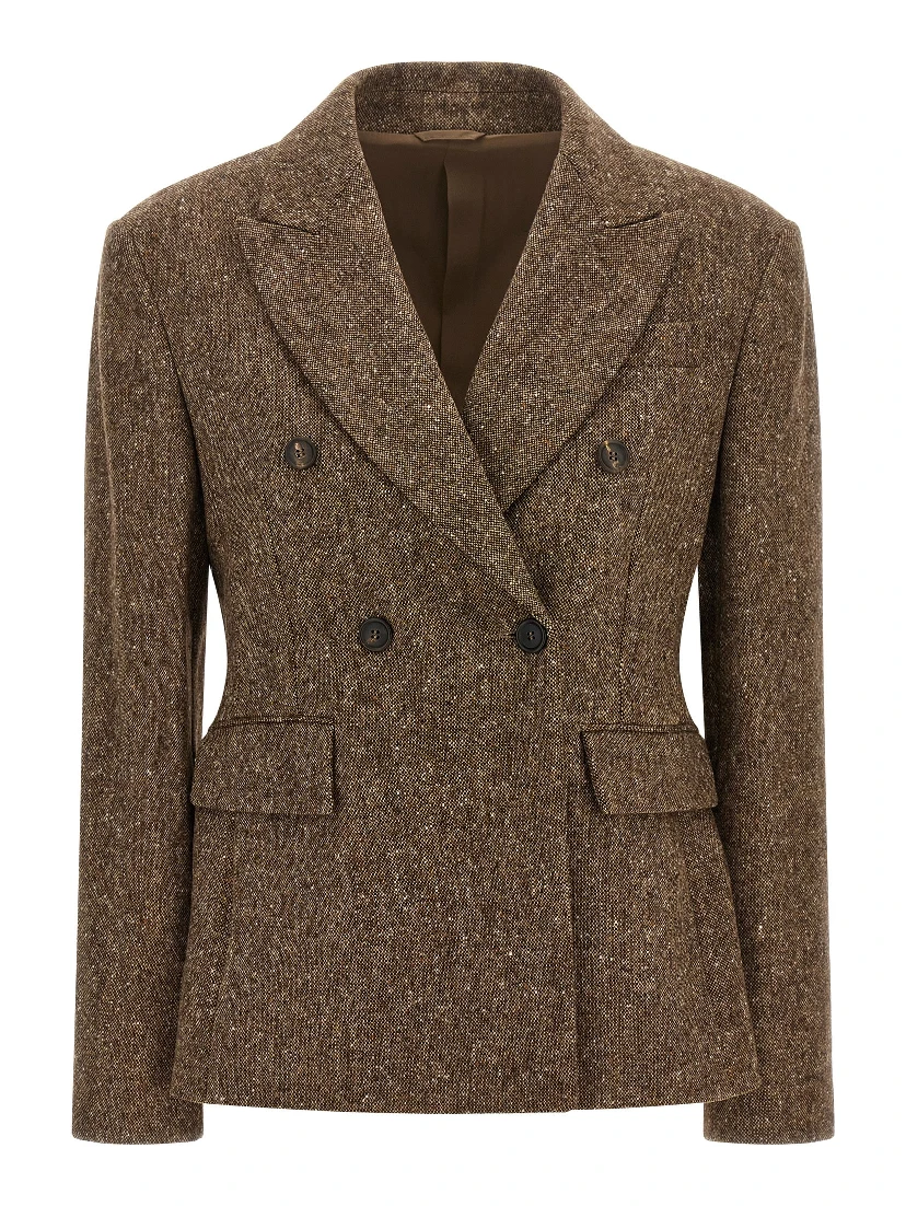Brown Virgin Wool Blazer
