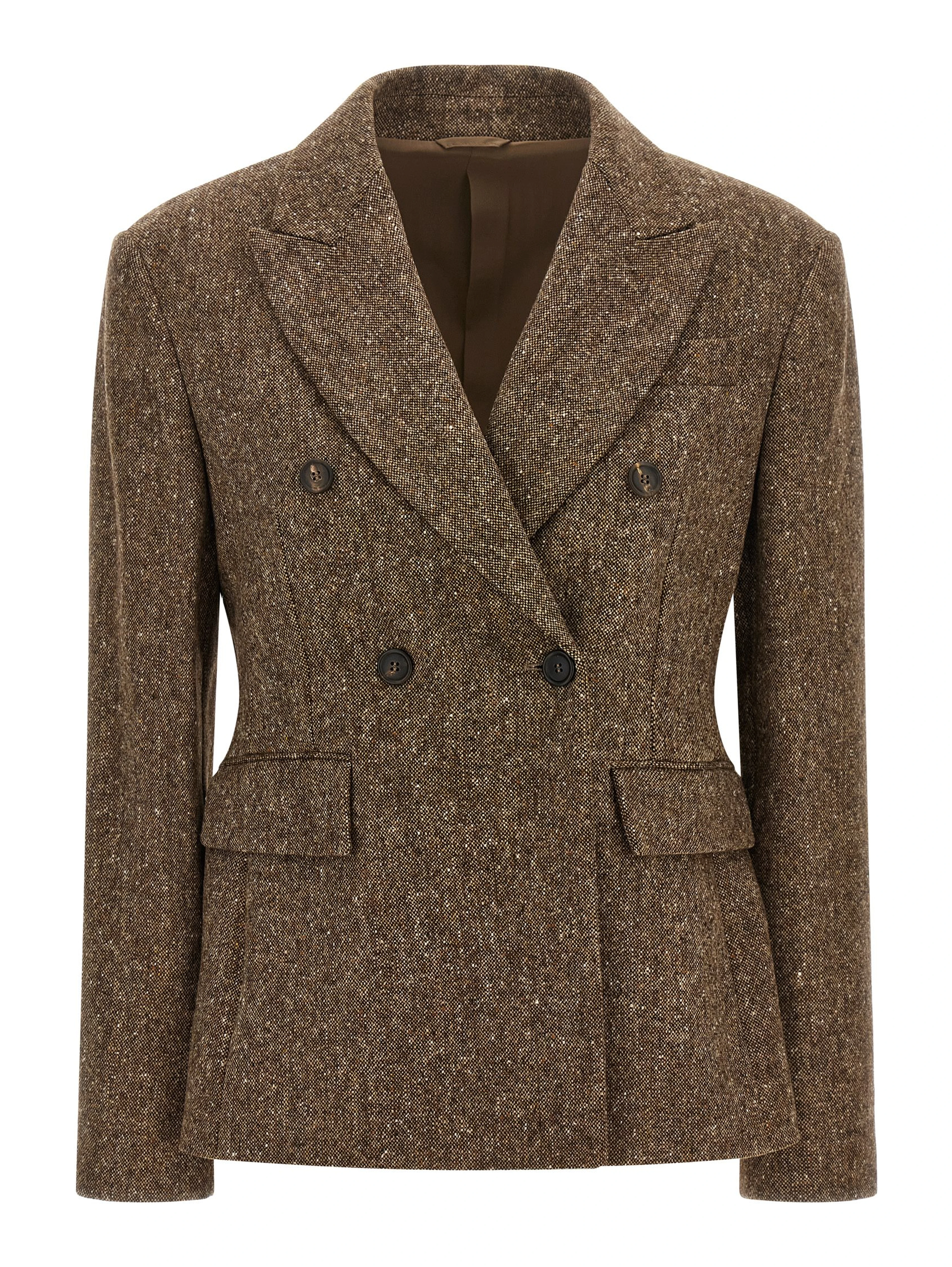 Brown Virgin Wool Blazer