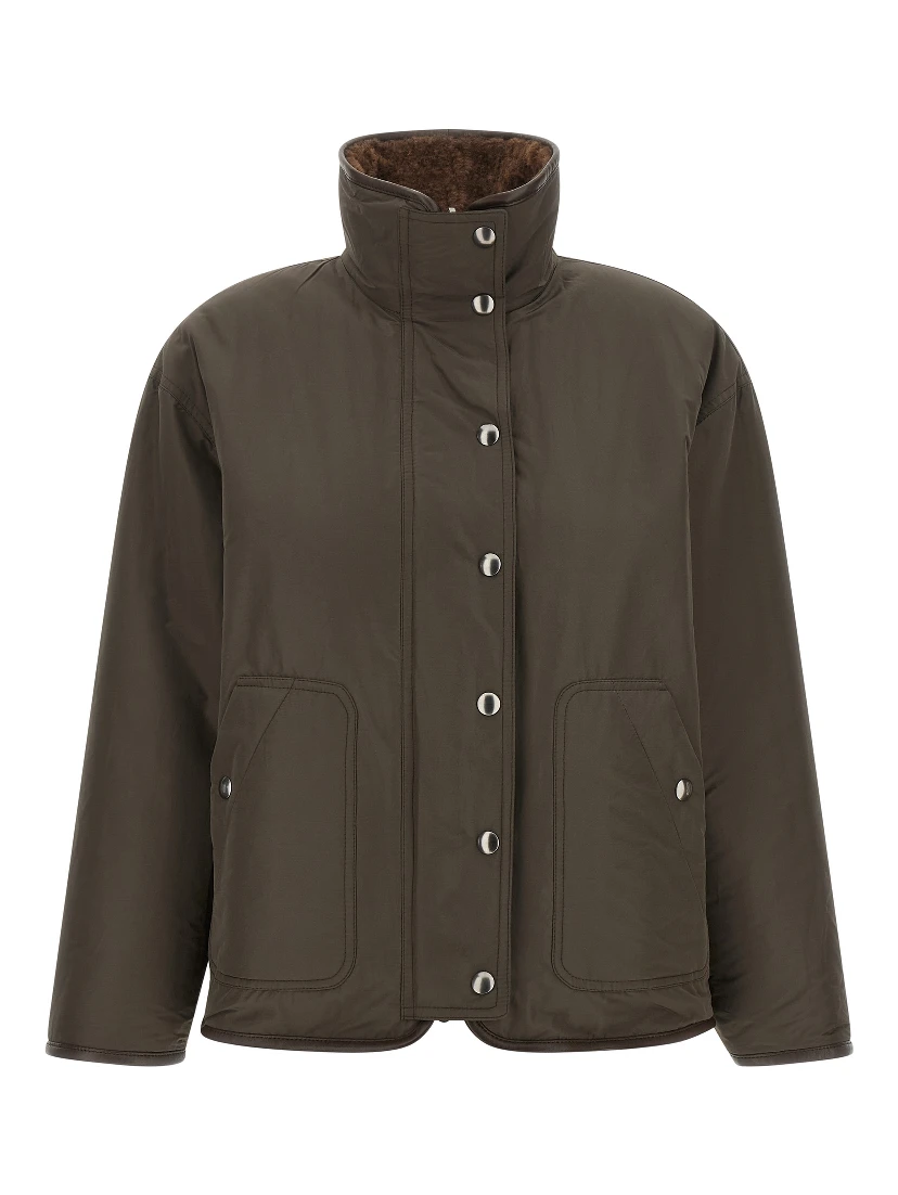 Brown Lamb Leather Biker Jacket