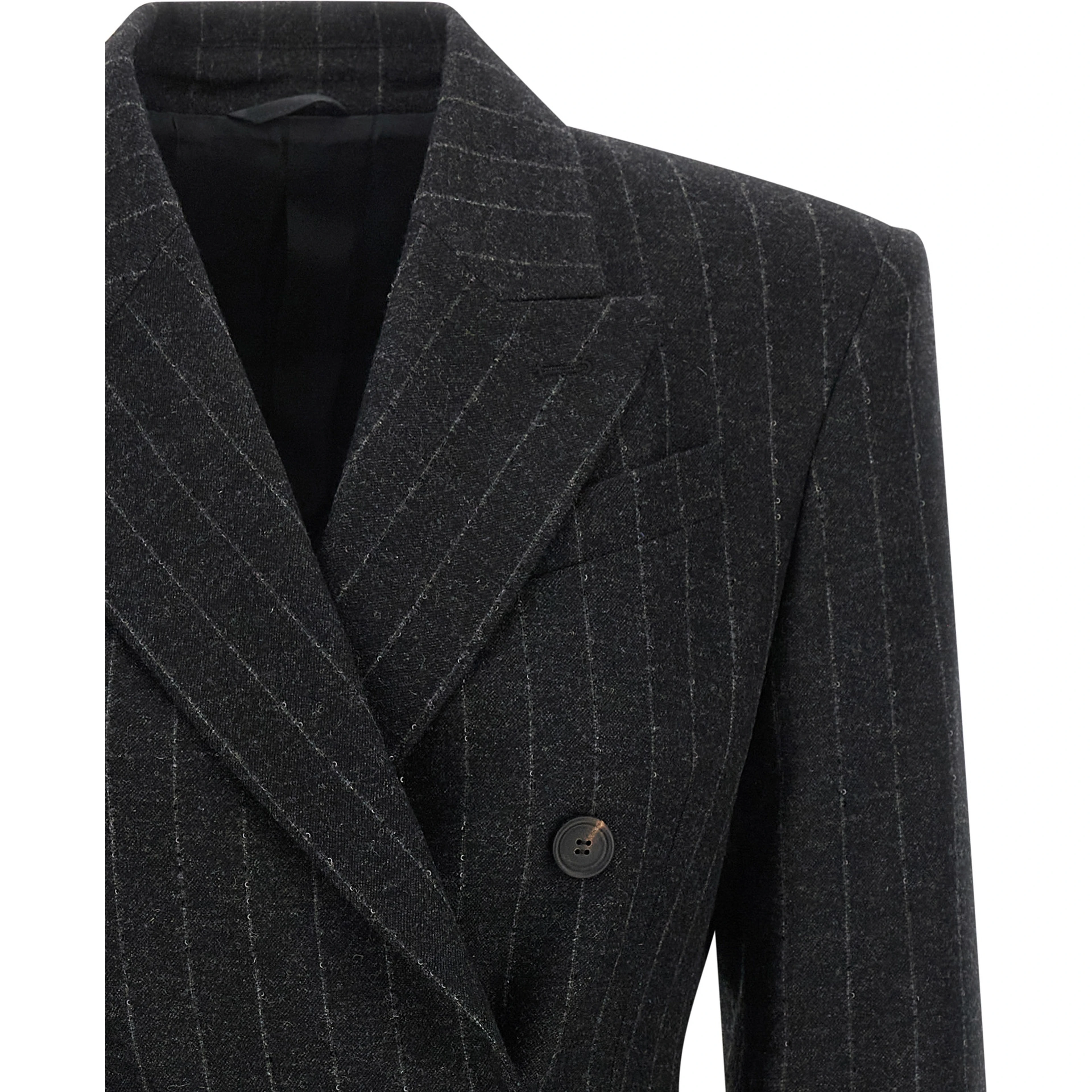 Gray Virgin Wool Blazer