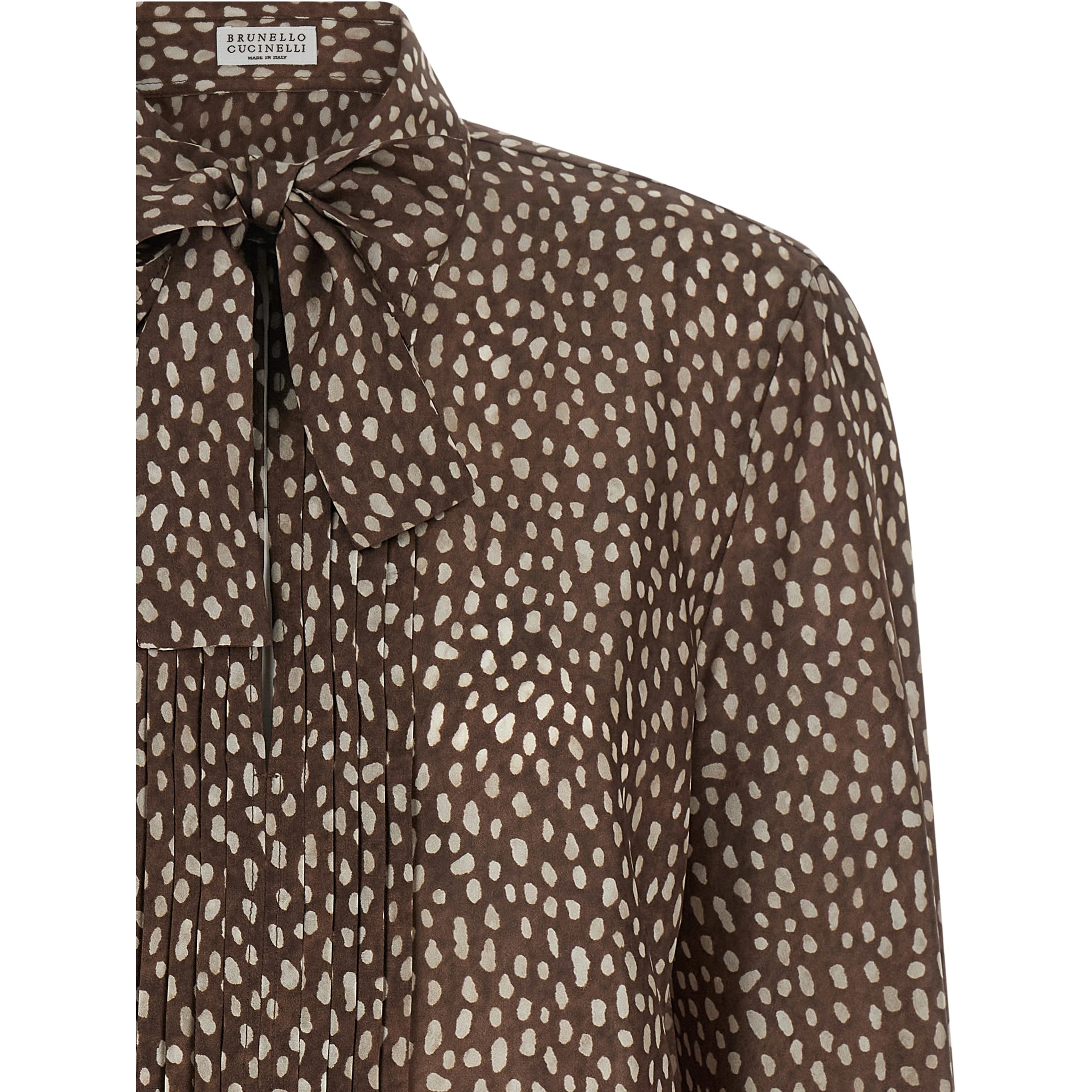 Brown Silk Blouse
