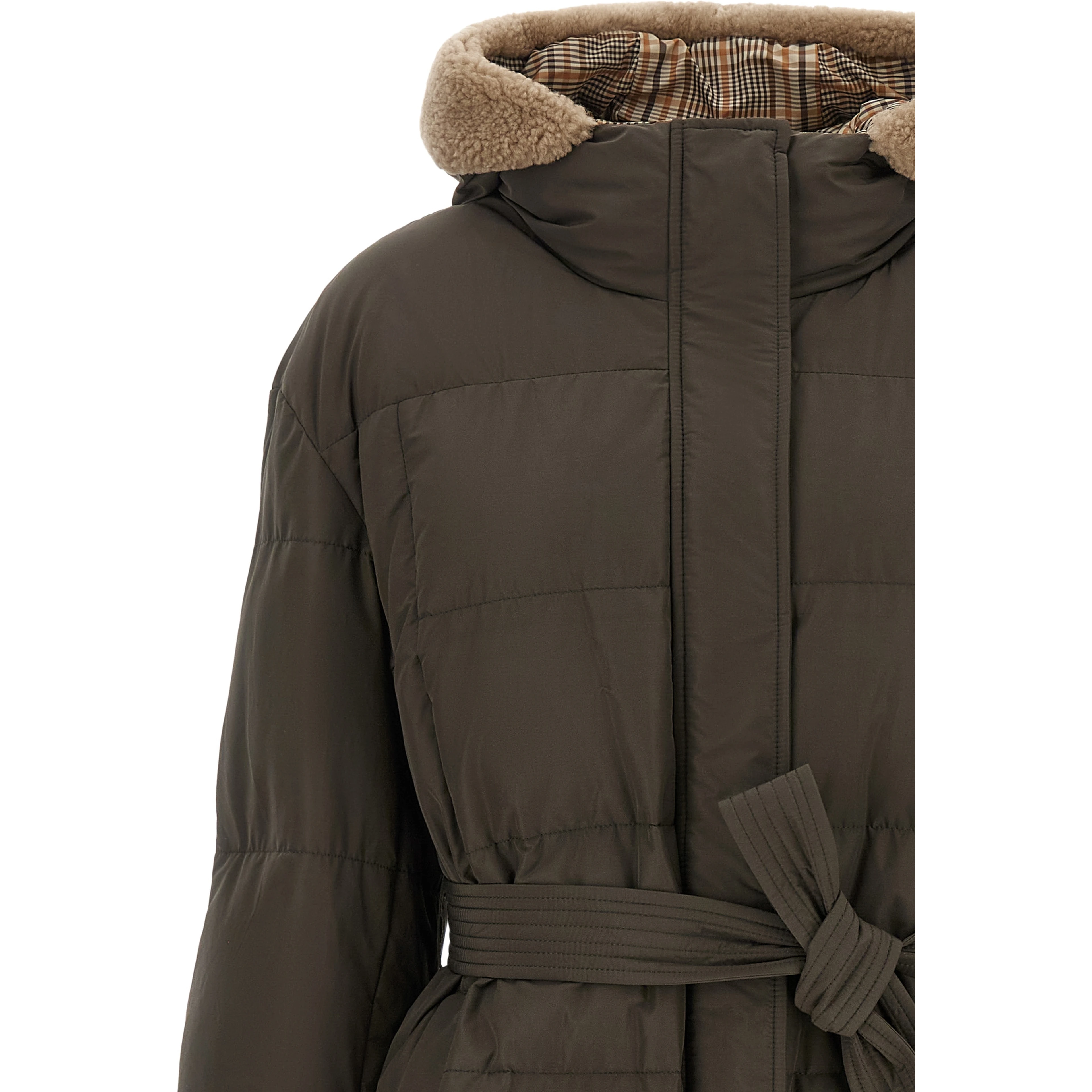 Bicolor Cotton Coat