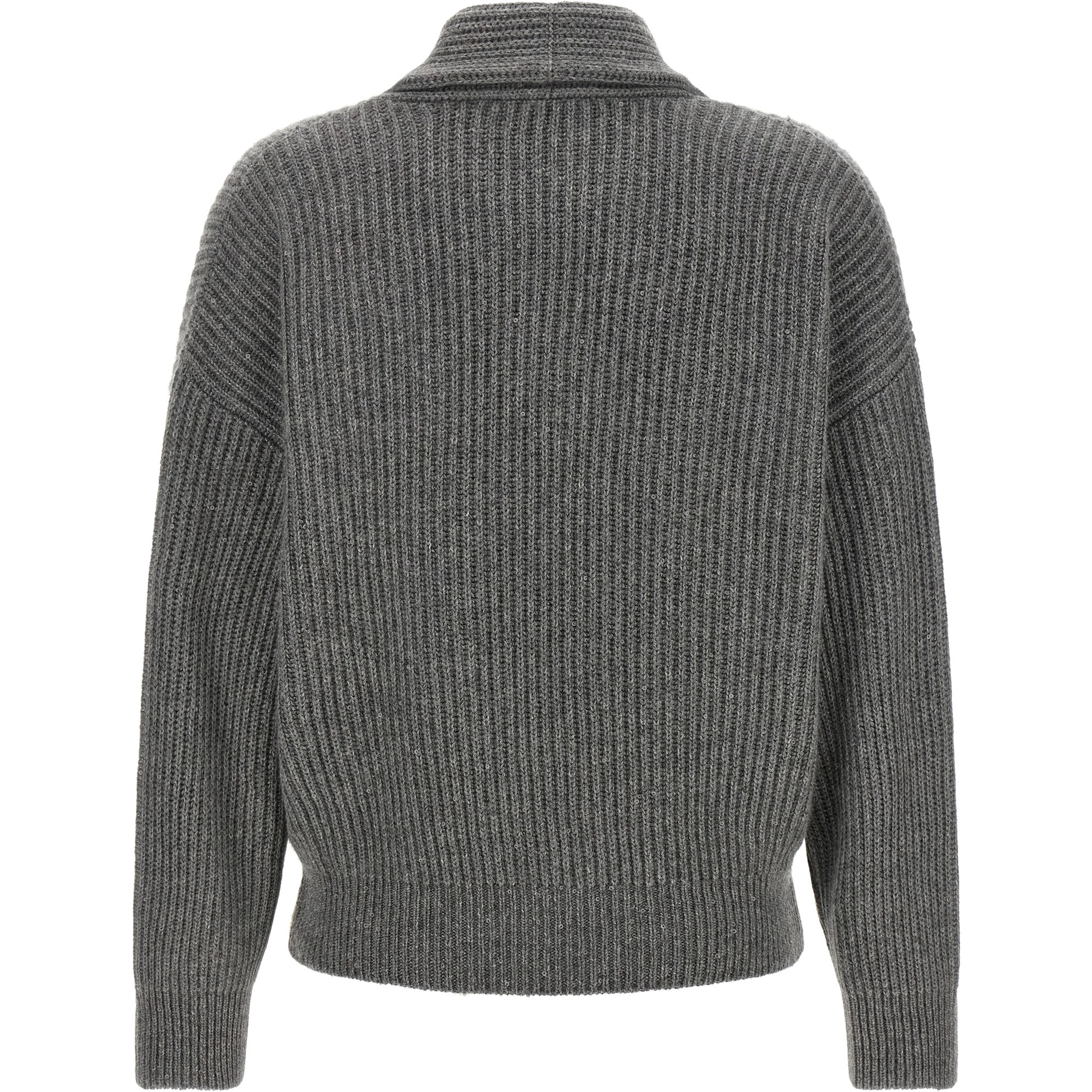 Gray Cashmere Cardigan