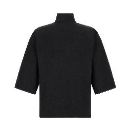 Black Cotton Sweatshirt
