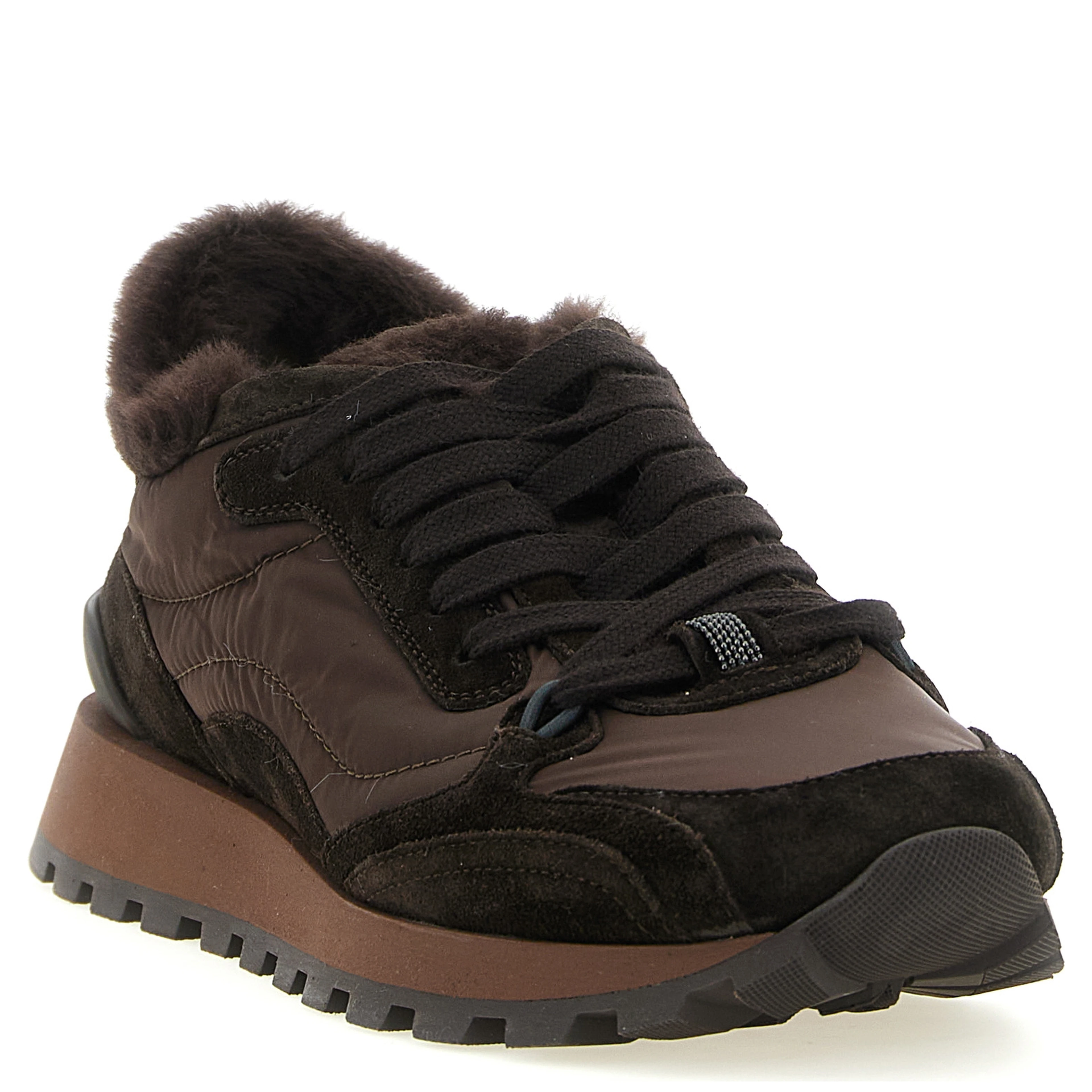 Black Calfskin Athletic Sneakers