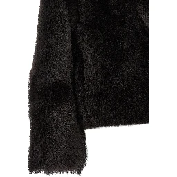 Brown Lamb Fur Full-Length Jacket