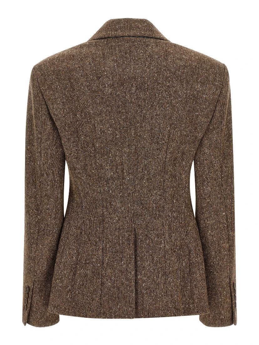 Brown Virgin Wool Blazer