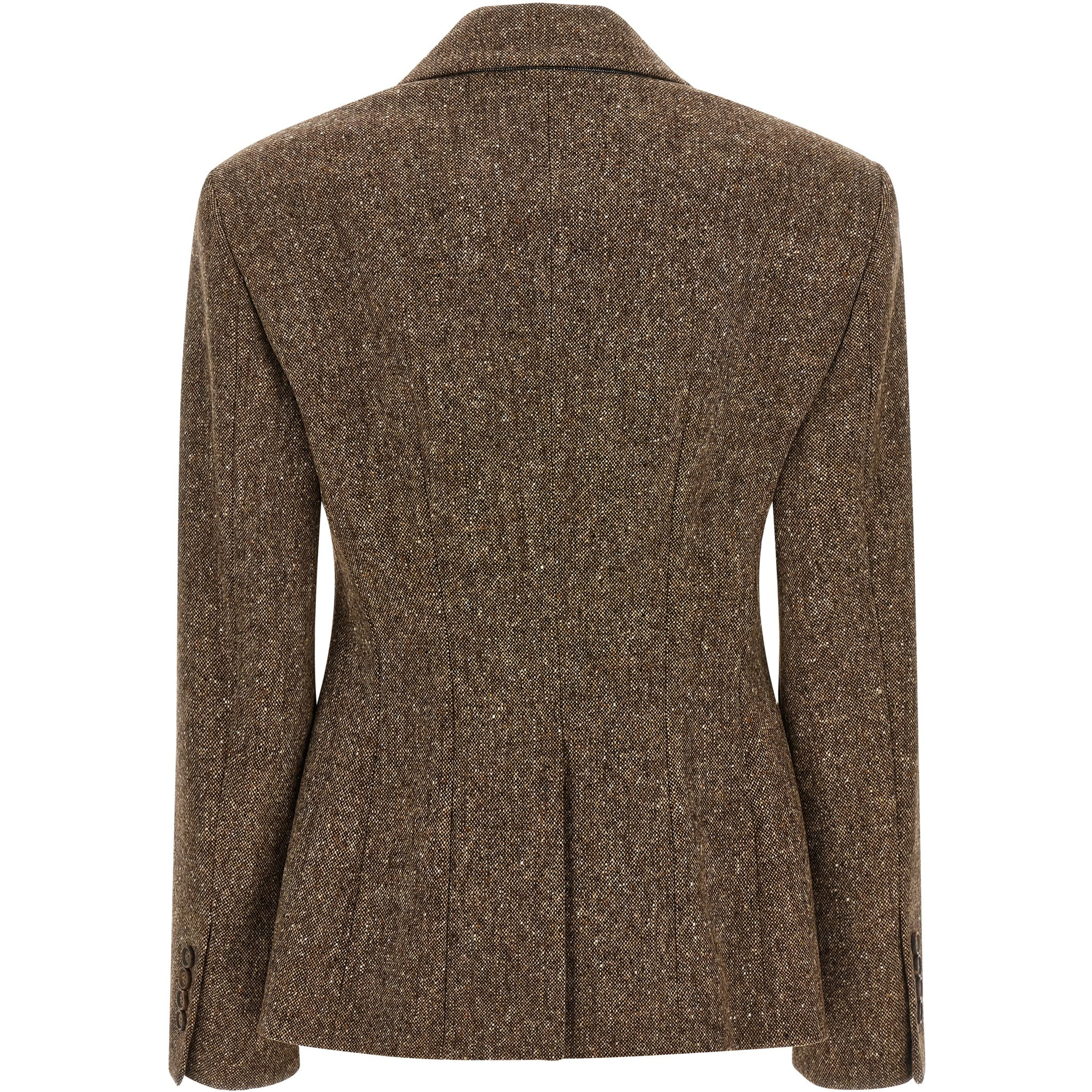 Brown Virgin Wool Blazer