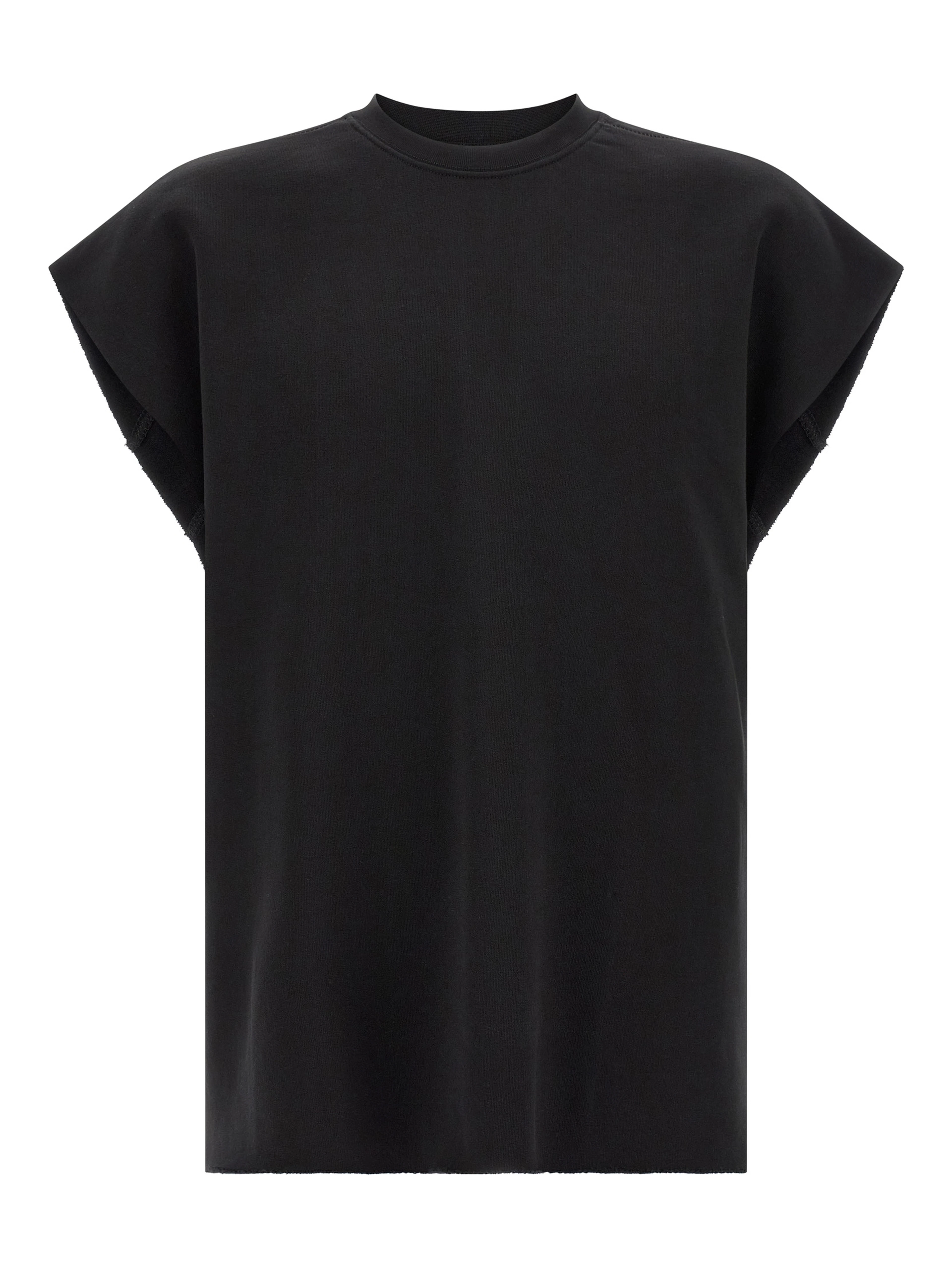 Black Cotton Sweatshirt