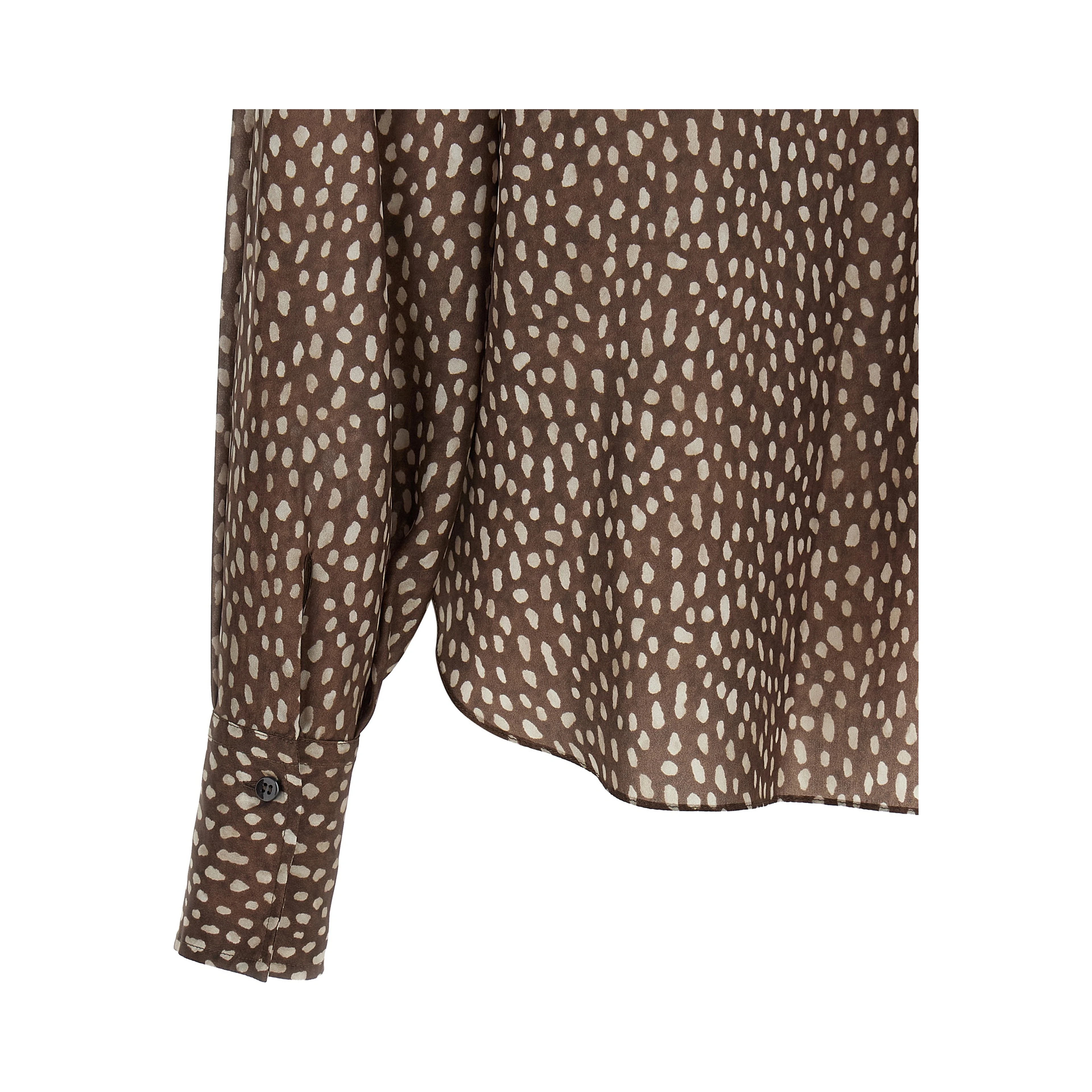 Brown Silk Blouse