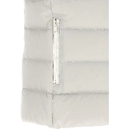 Gray Polyester Sleeveless Jacket