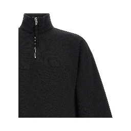 Black Cotton Sweatshirt