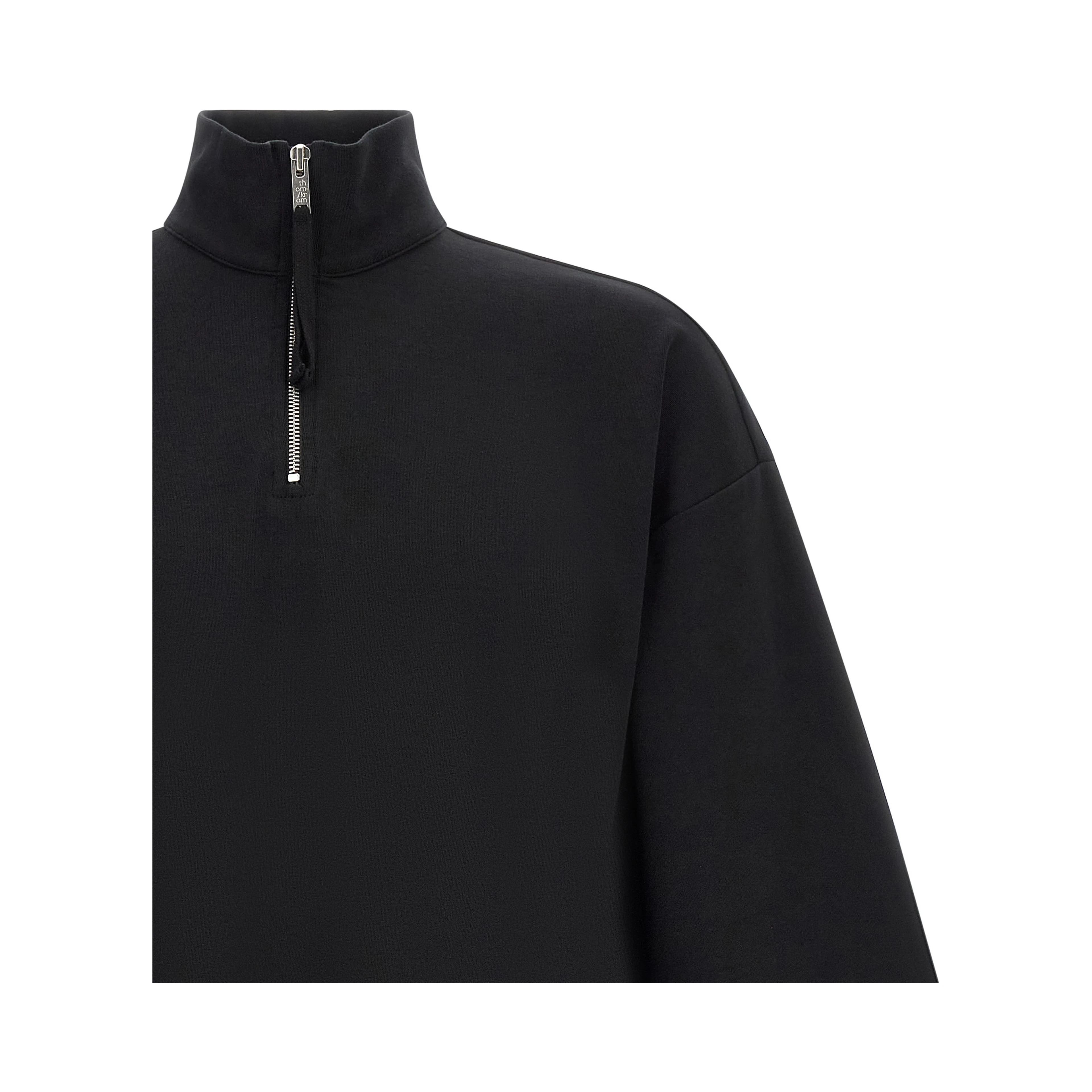 Black Cotton Sweatshirt