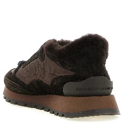 Black Calfskin Athletic Sneakers