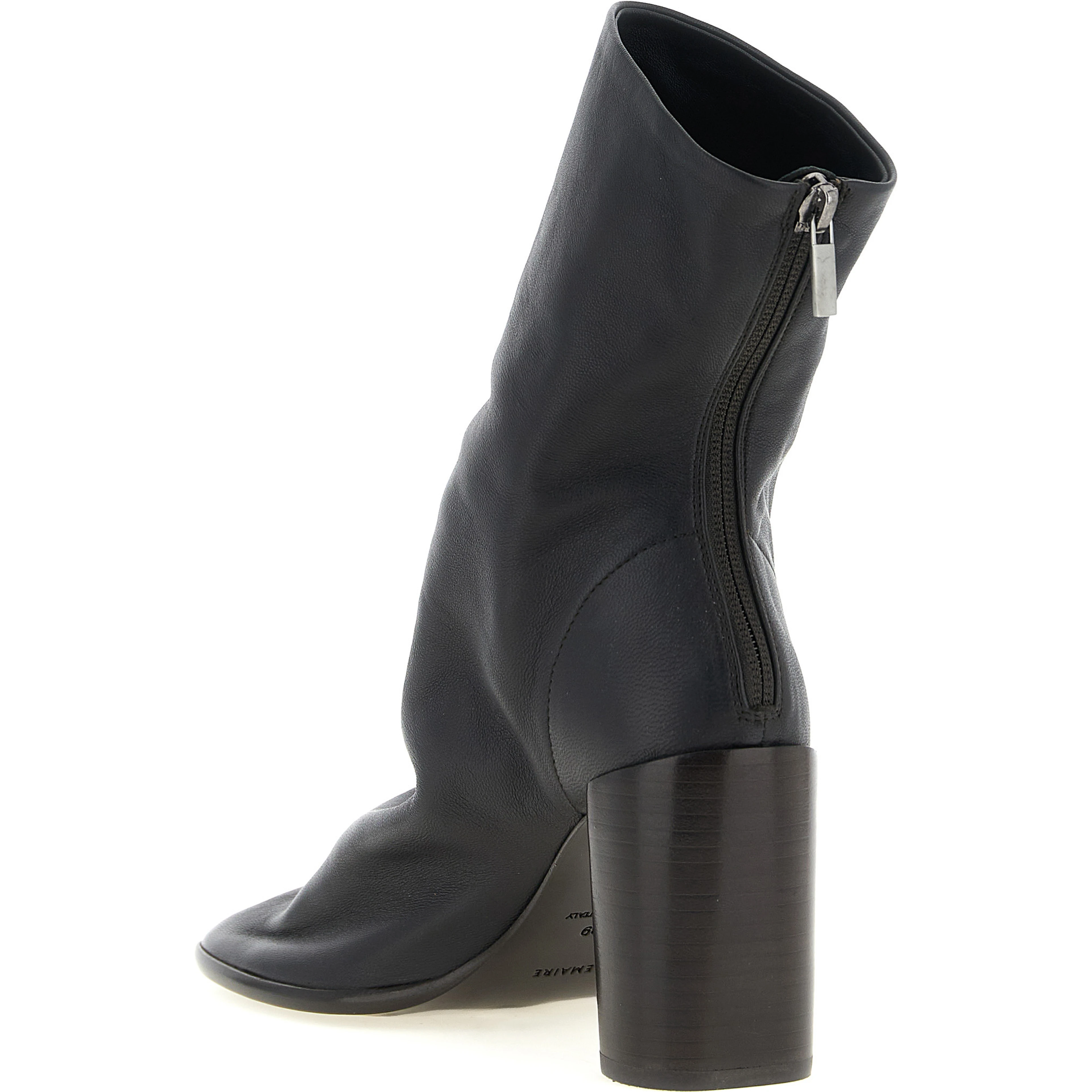 Brown Lamb Leather Ankle Boots