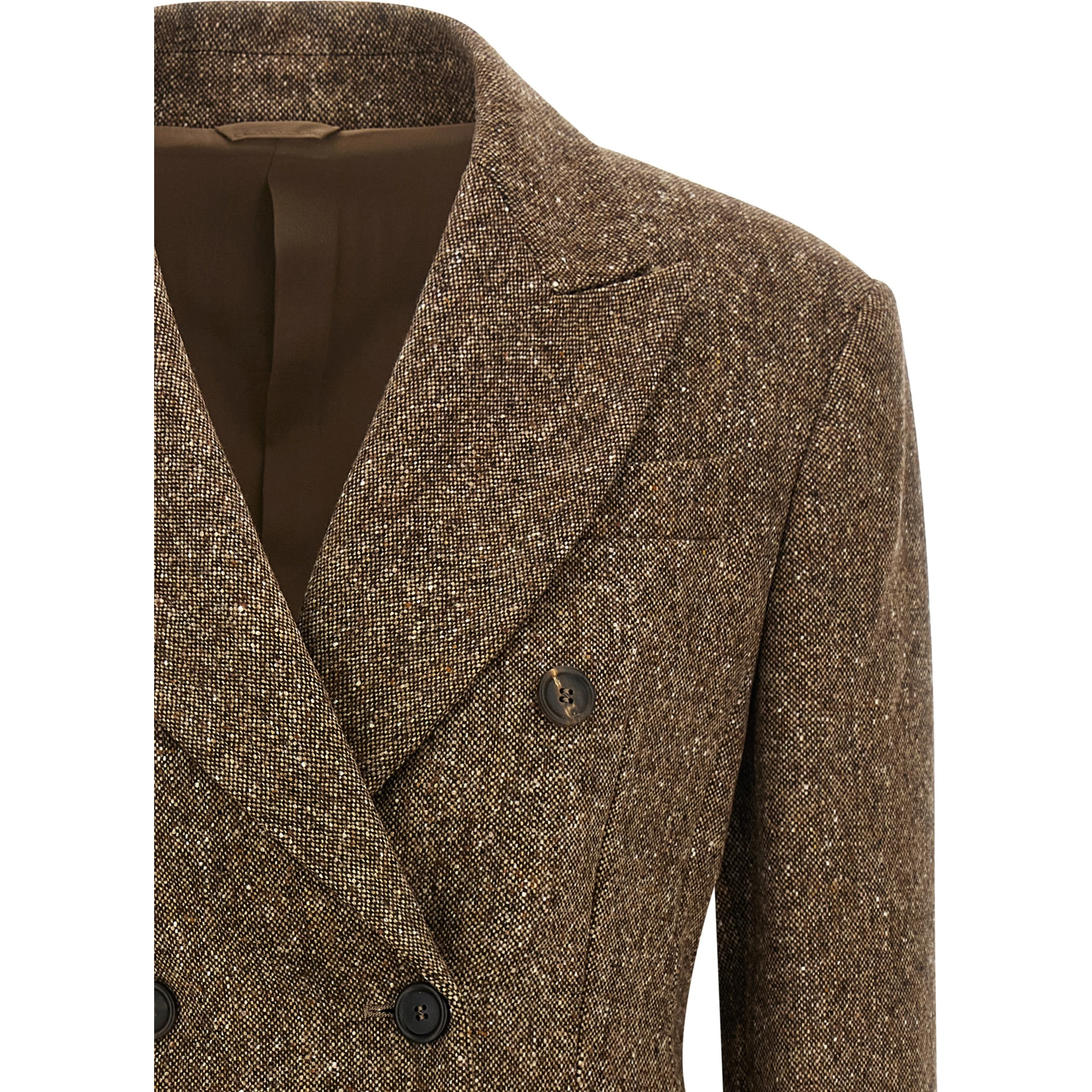 Brown Virgin Wool Blazer