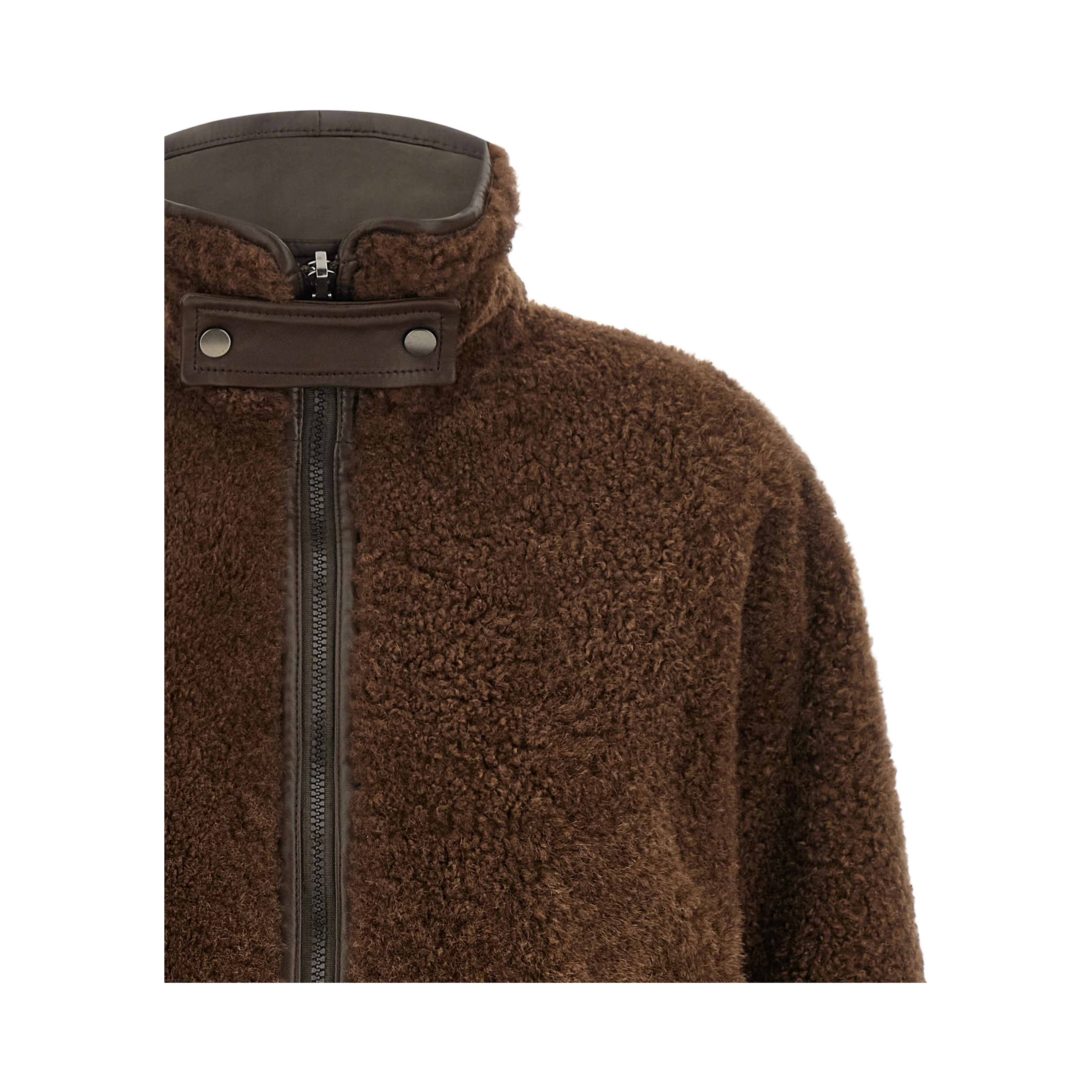 Brown Lamb Leather Biker Jacket