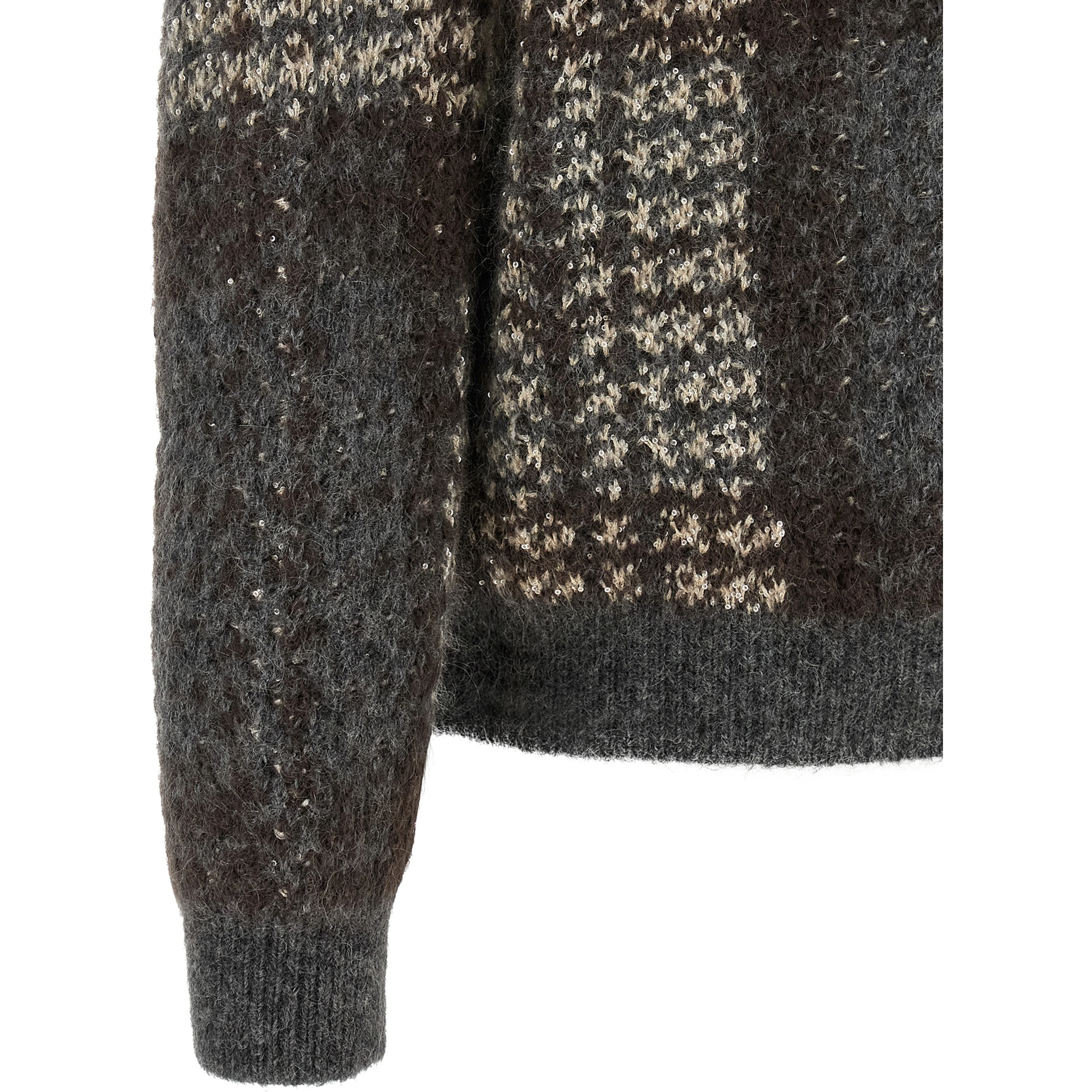 Gray Fabric Cardigan