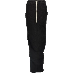 Black Cotton Mini Skirt