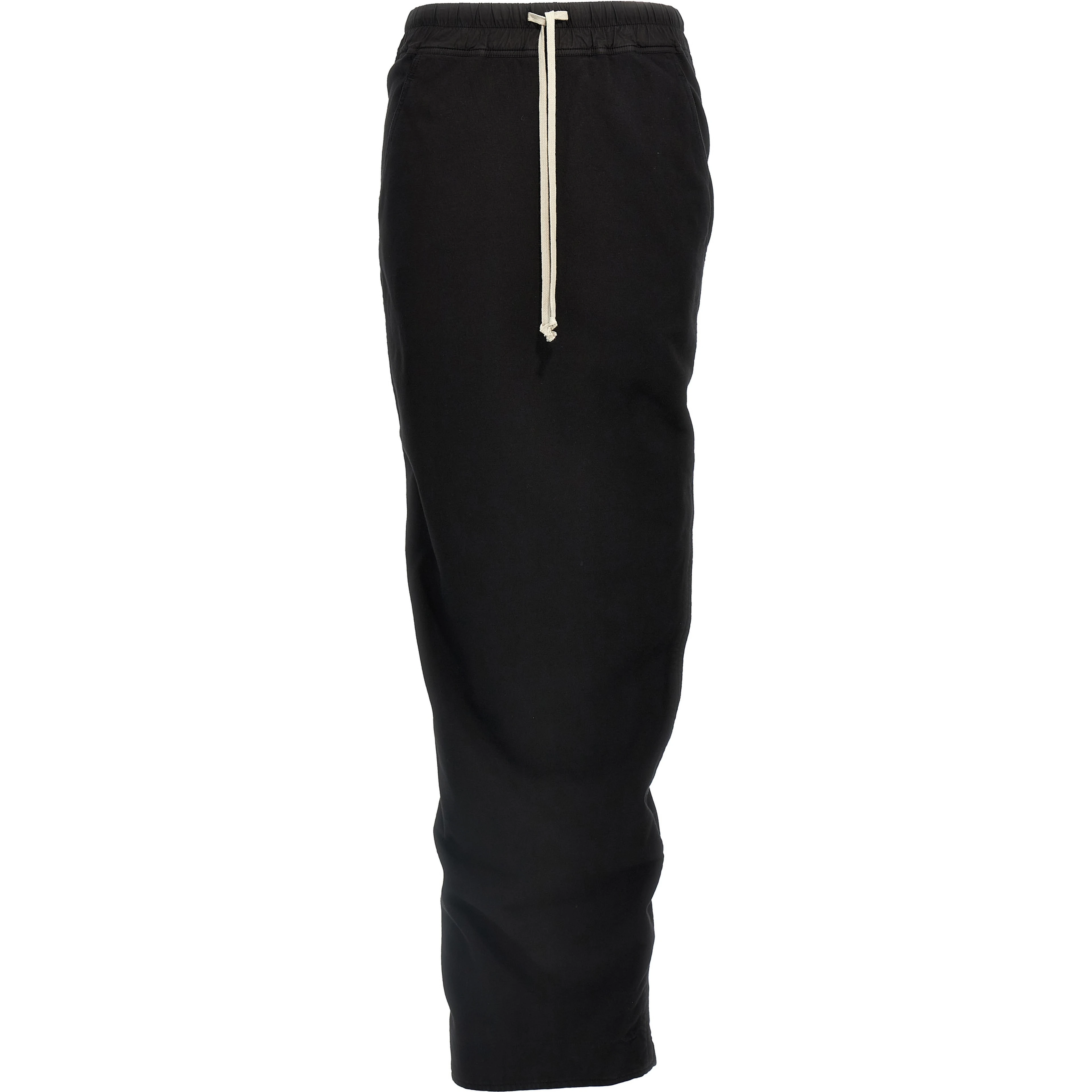 Black Cotton Mini Skirt