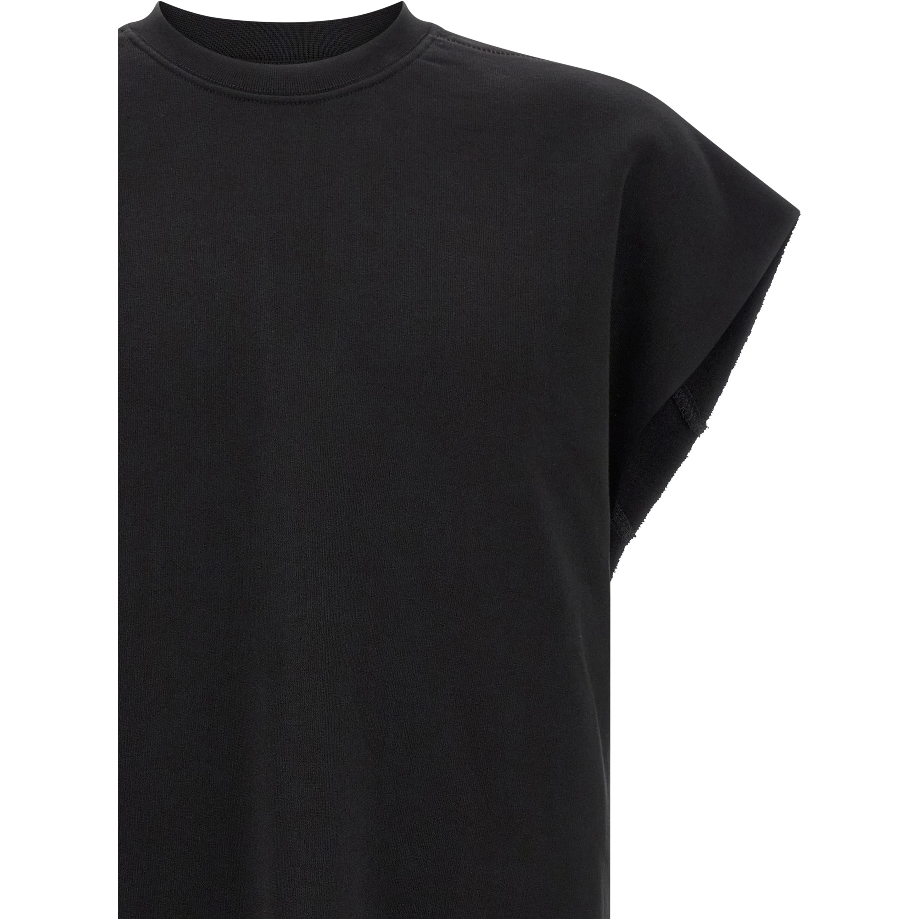 Black Cotton Sweatshirt