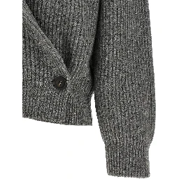 Gray Cashmere Cardigan