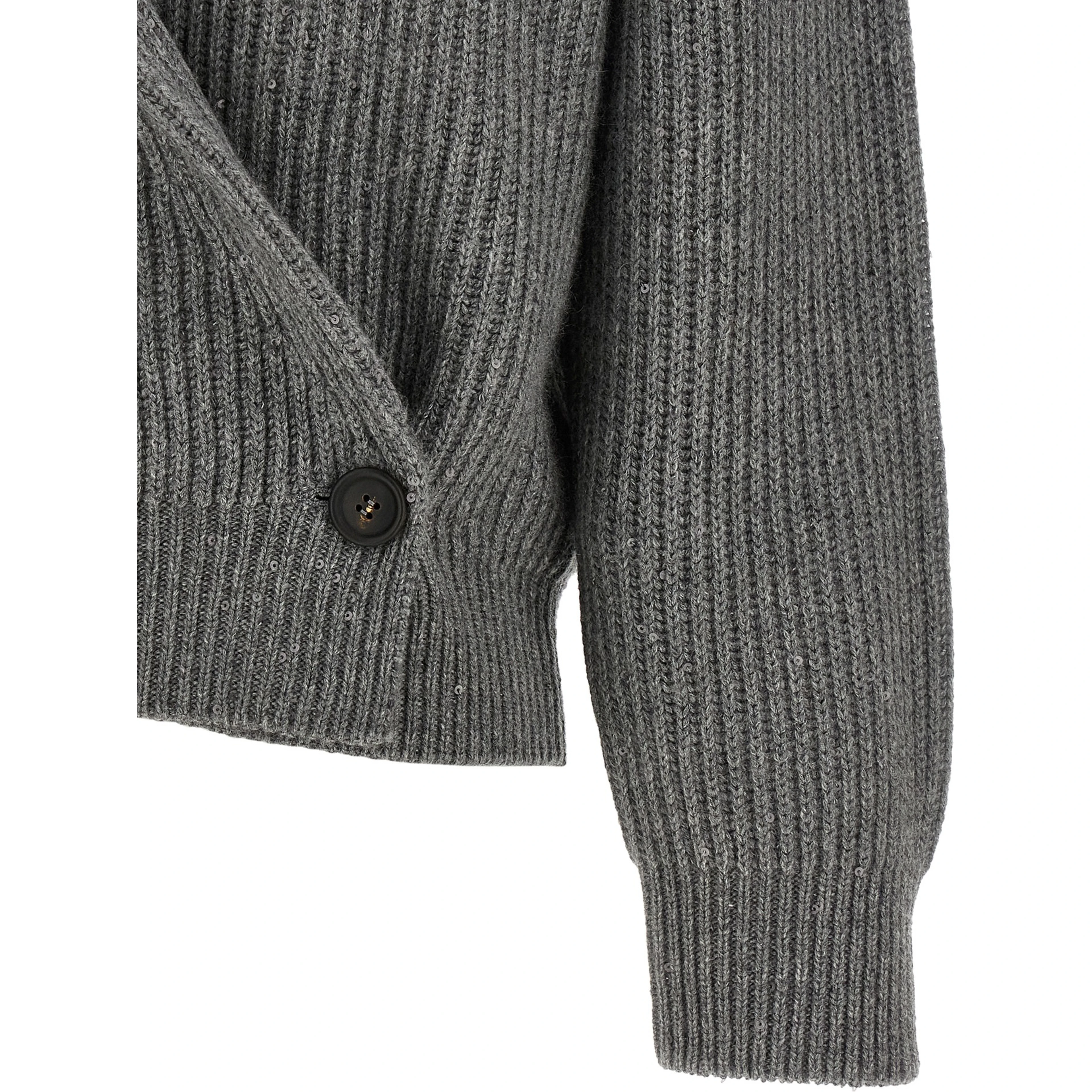 Gray Cashmere Cardigan