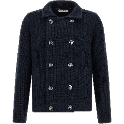 Blue Cashmere Cardigan